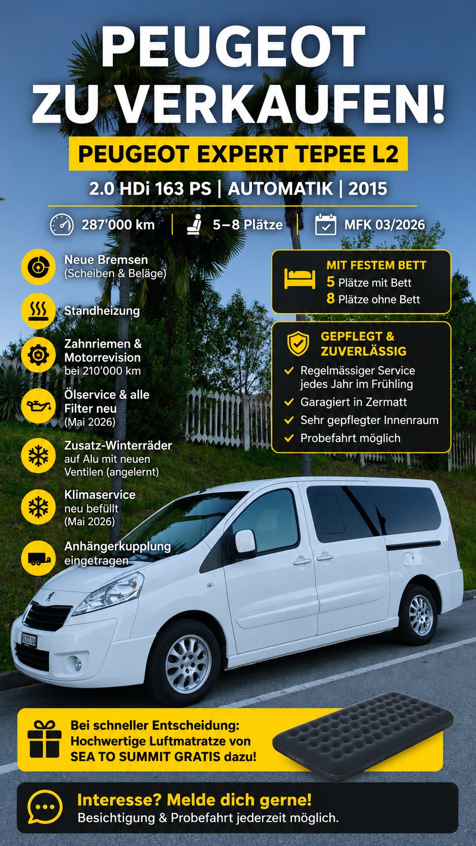 PEUGEOT Shuttle L2 Tepee