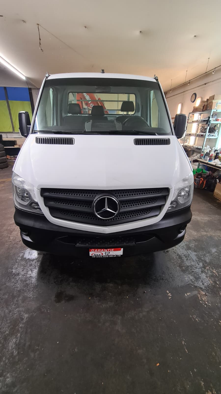 MERCEDES-BENZ Sprinter 314 CDI Standard ** 3-Plätzer ** Brücke mit Ladekran ** Frisch Ab MFK & Service **-image-0