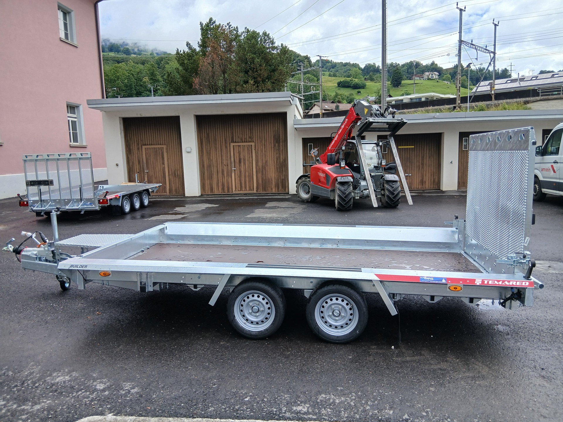 TEMARED BUILDER 4018/2 3'500kg Baumaschinentransporter ganze Rampe-image-0