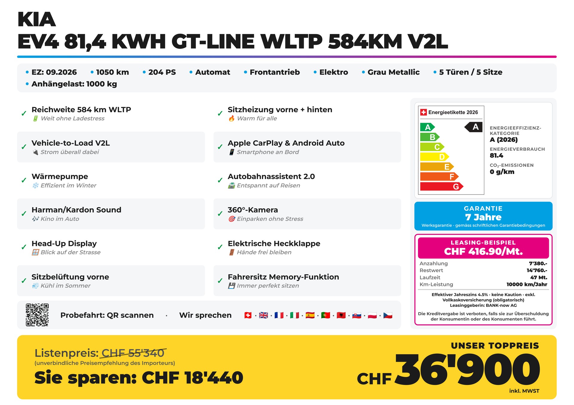 KIA EV4 81,4 kWh GT-Line WLTP 584km V2L-image-1