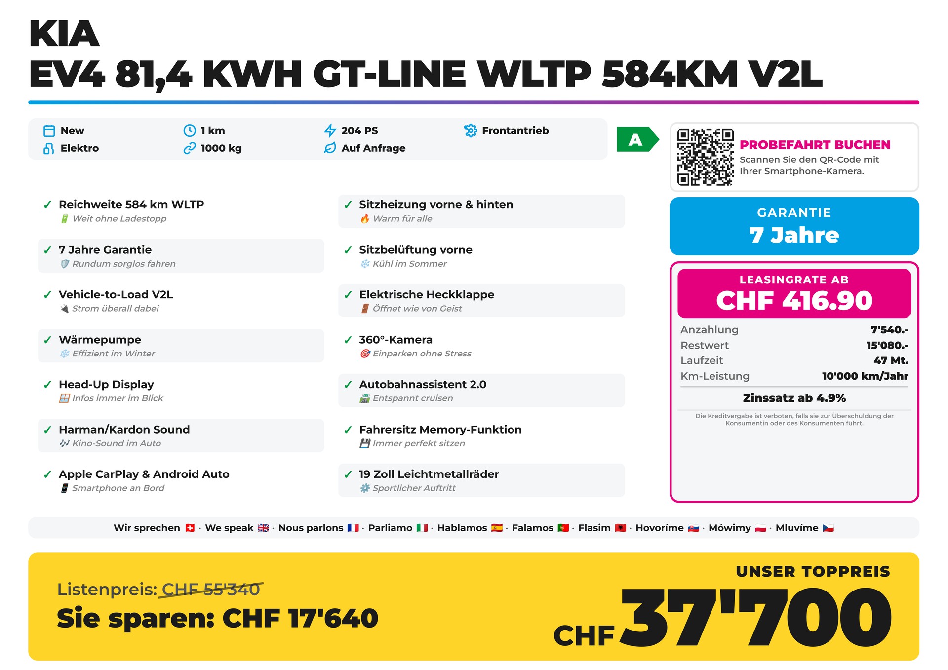 KIA EV4 81,4 kWh GT-Line WLTP 584km V2L-image-1