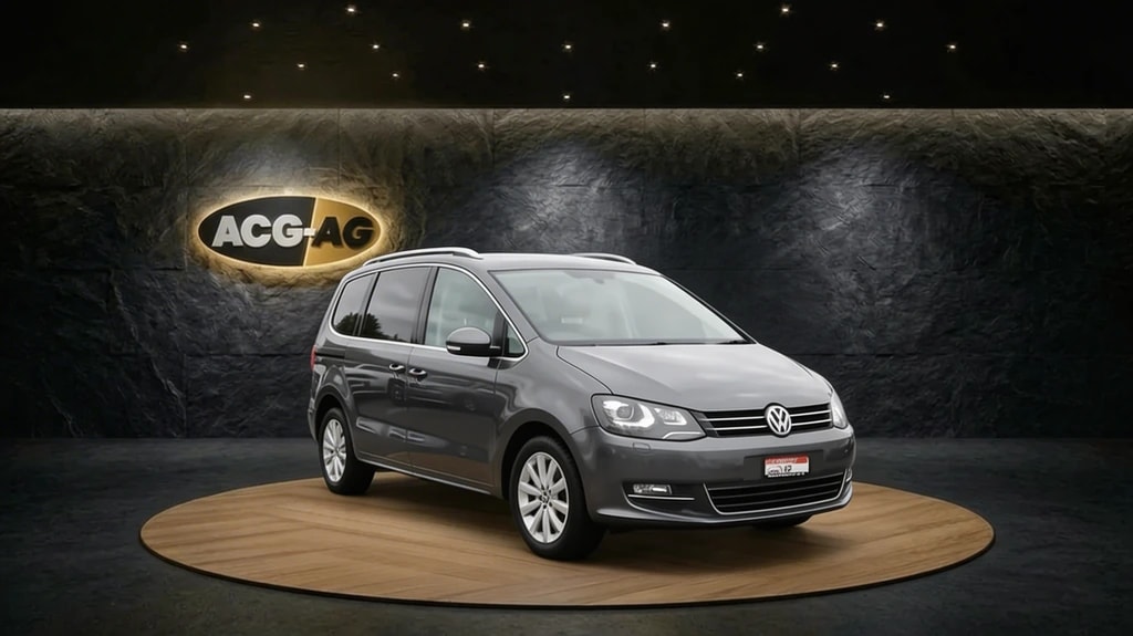 VW Sharan 2.0 TDI BMT Highline DSG ** 7-Plätzer ** Leder ** Gr.Navi mit RF-Kamera ** Xenon ** Schiebedach **-image-0