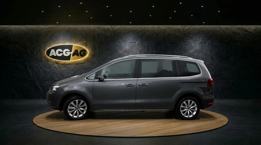 VW Sharan 2.0 TDI BMT Highline DSG ** 7-Plätzer ** Leder ** Gr.Navi mit RF-Kamera ** Xenon ** Schiebedach **-image-3