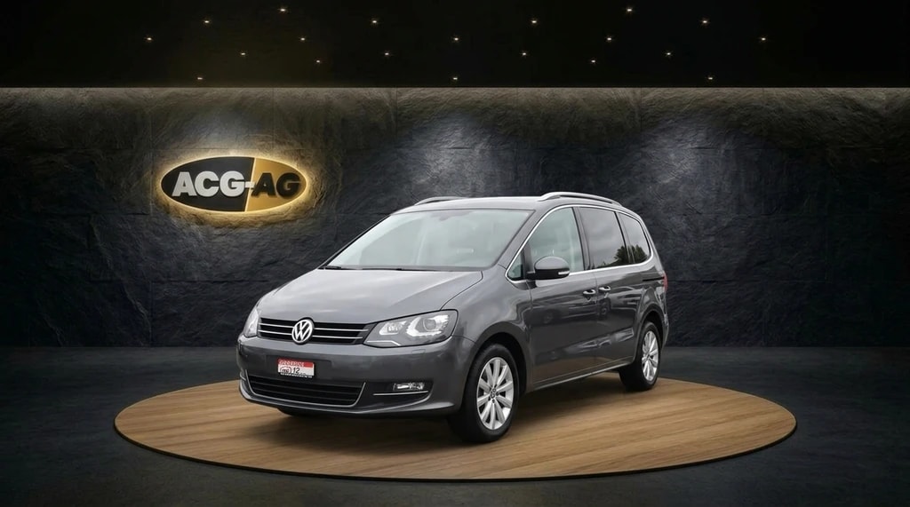 VW Sharan 2.0 TDI BMT Highline DSG ** 7-Plätzer ** Leder ** Gr.Navi mit RF-Kamera ** Xenon ** Schiebedach **-image-2