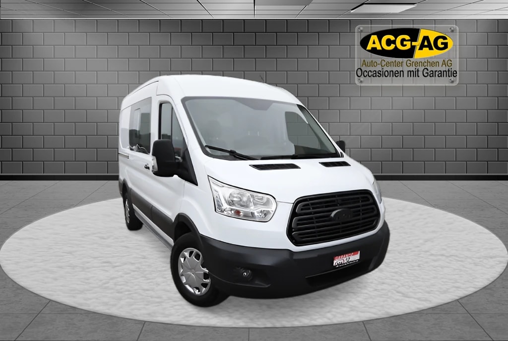 FORD Transit Van 350 L2 Trend 2.0 TDCi 130 FWD ** L2 ** 3-Plätzer ** PDC Hinten ** Frisch Ab MFK & Service **