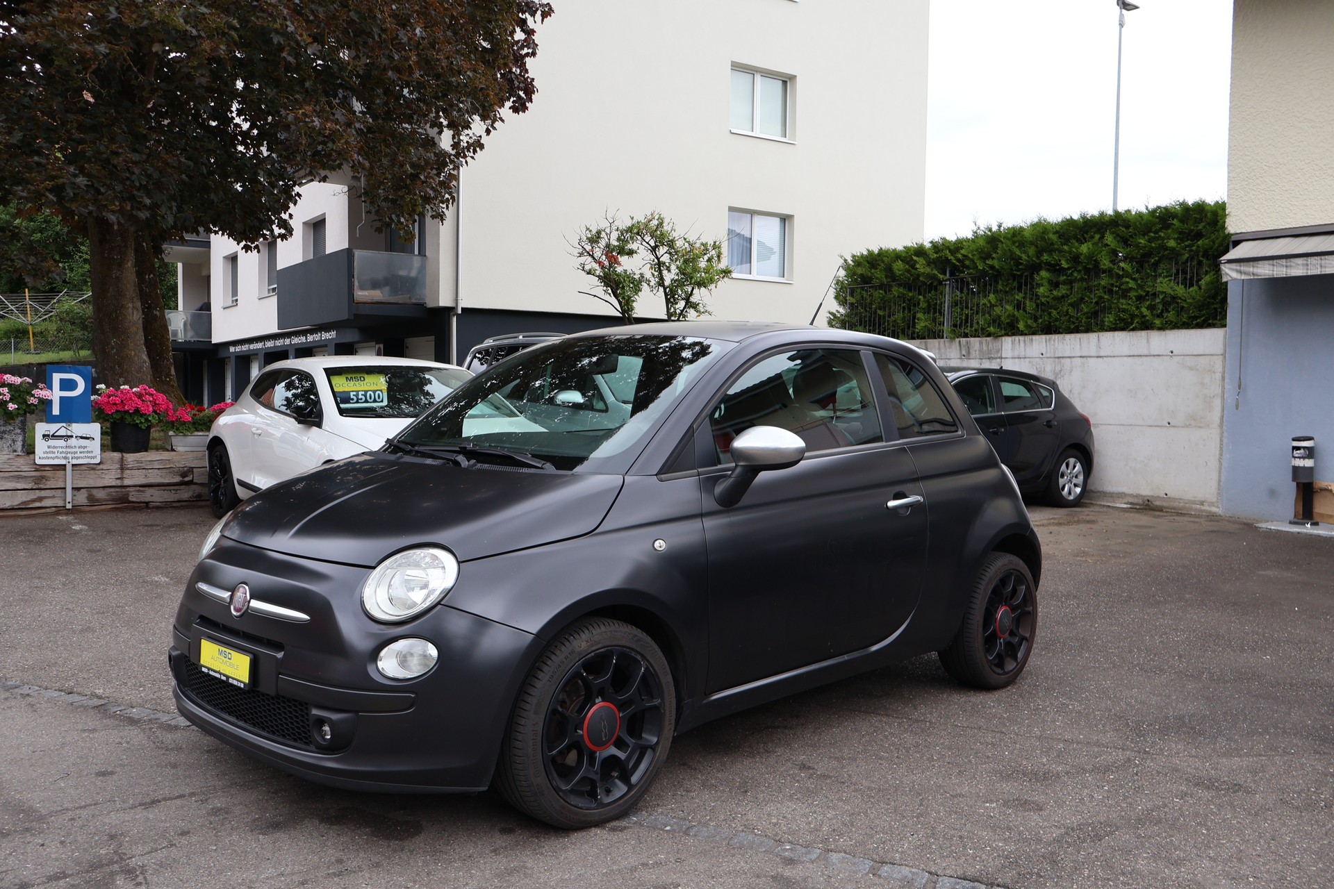 FIAT 500 0.9 Twinair Turbo Matt Black-image-2