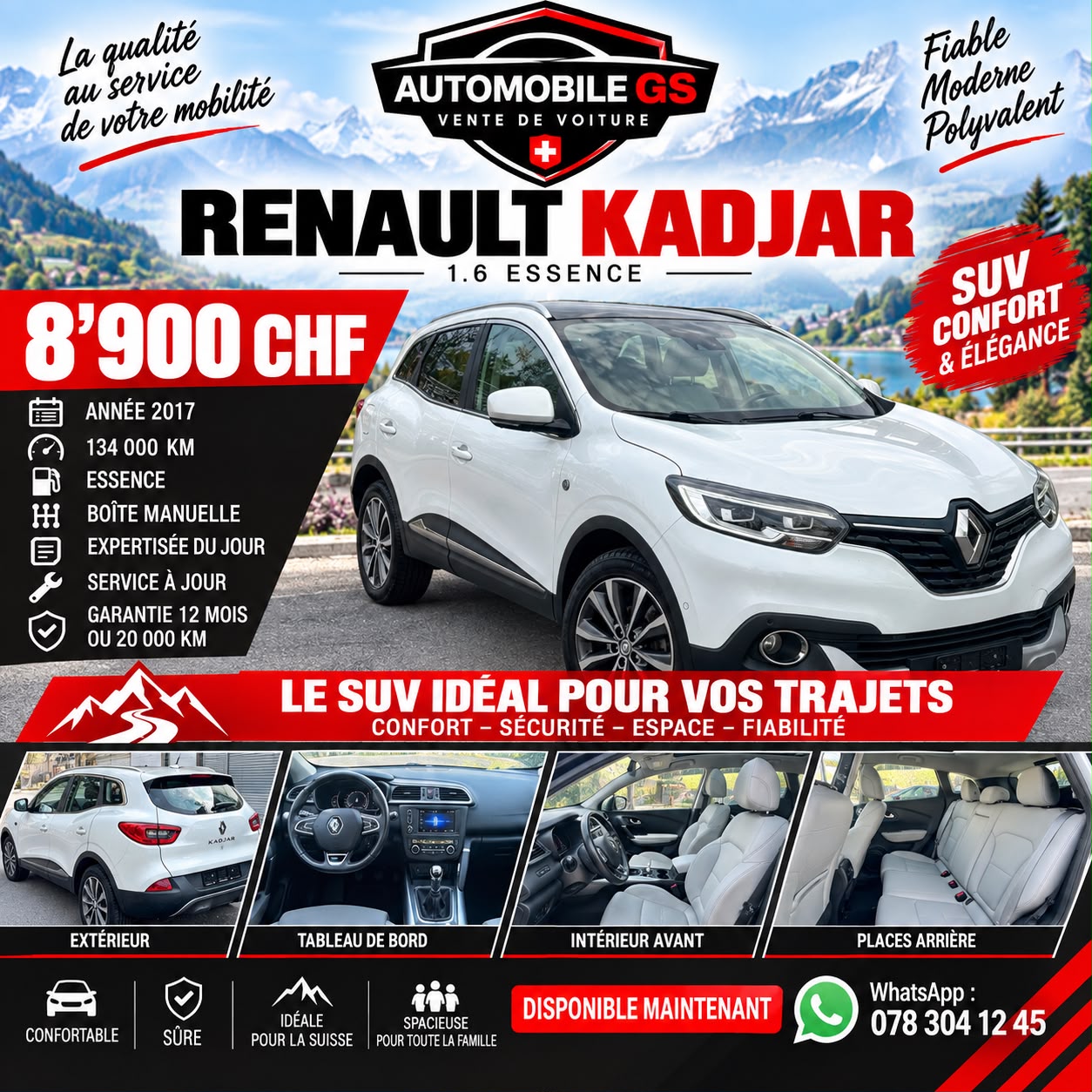 RENAULT Kadjar 1.6 16V Turbo Swiss Edition-image-0