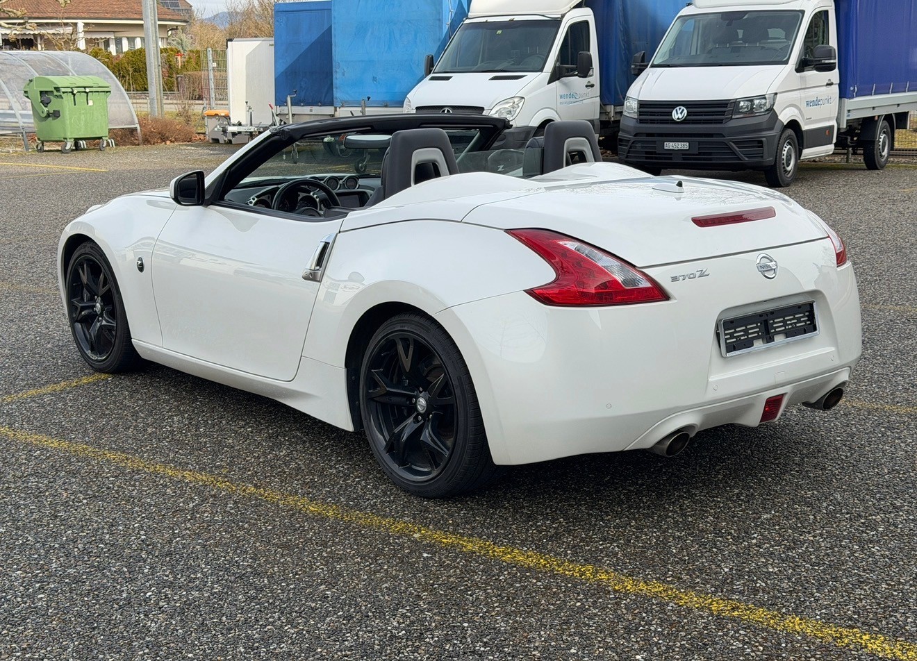 NISSAN 370 Z Roadster Pack Automatic -Ab MFK-Ab Service-Perle weiss Top Zustand-image-13