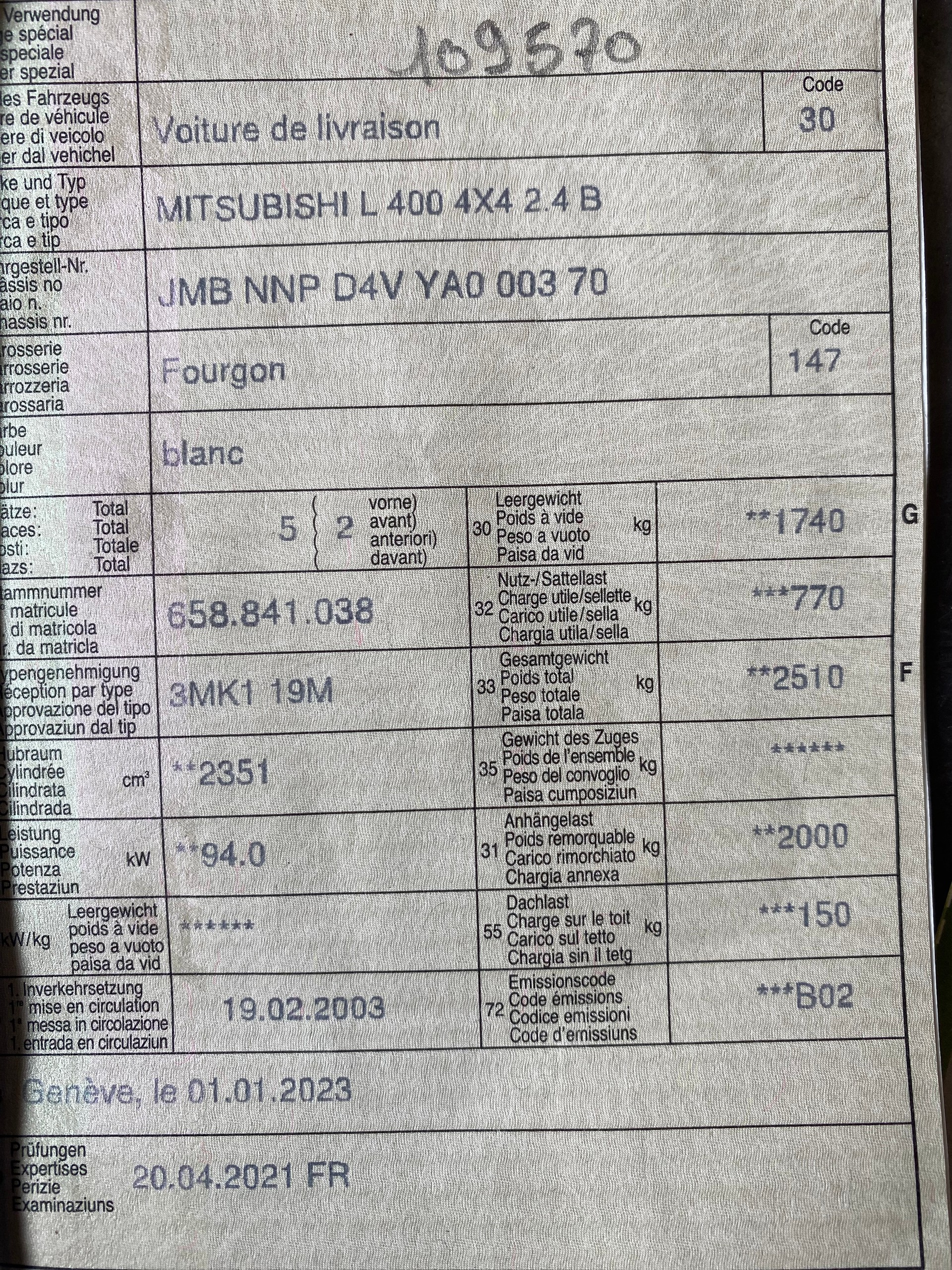 MITSUBISHI L 400 4x4 2.4-16-image-12