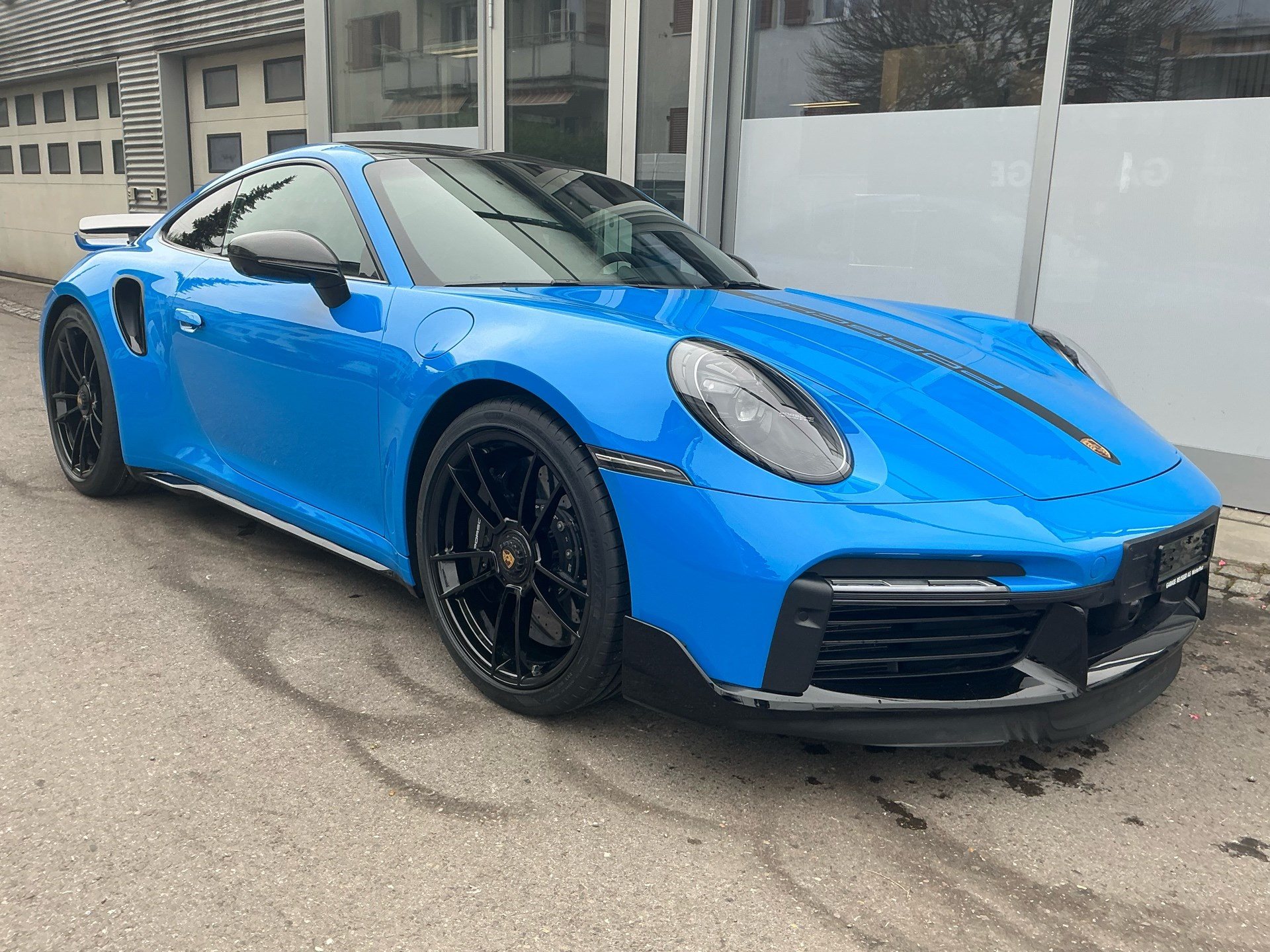 PORSCHE 911 Turbo S *** TRAUM IN SHARKBLUE ***-image-2