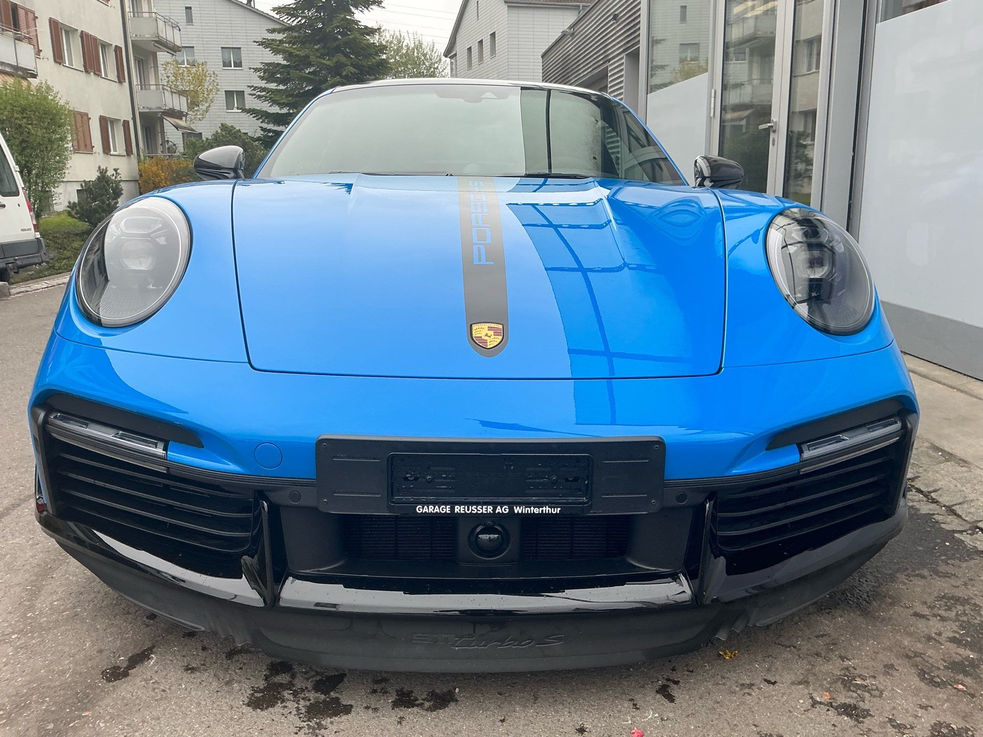 PORSCHE 911 Turbo S *** TRAUM IN SHARKBLUE ***-image-1