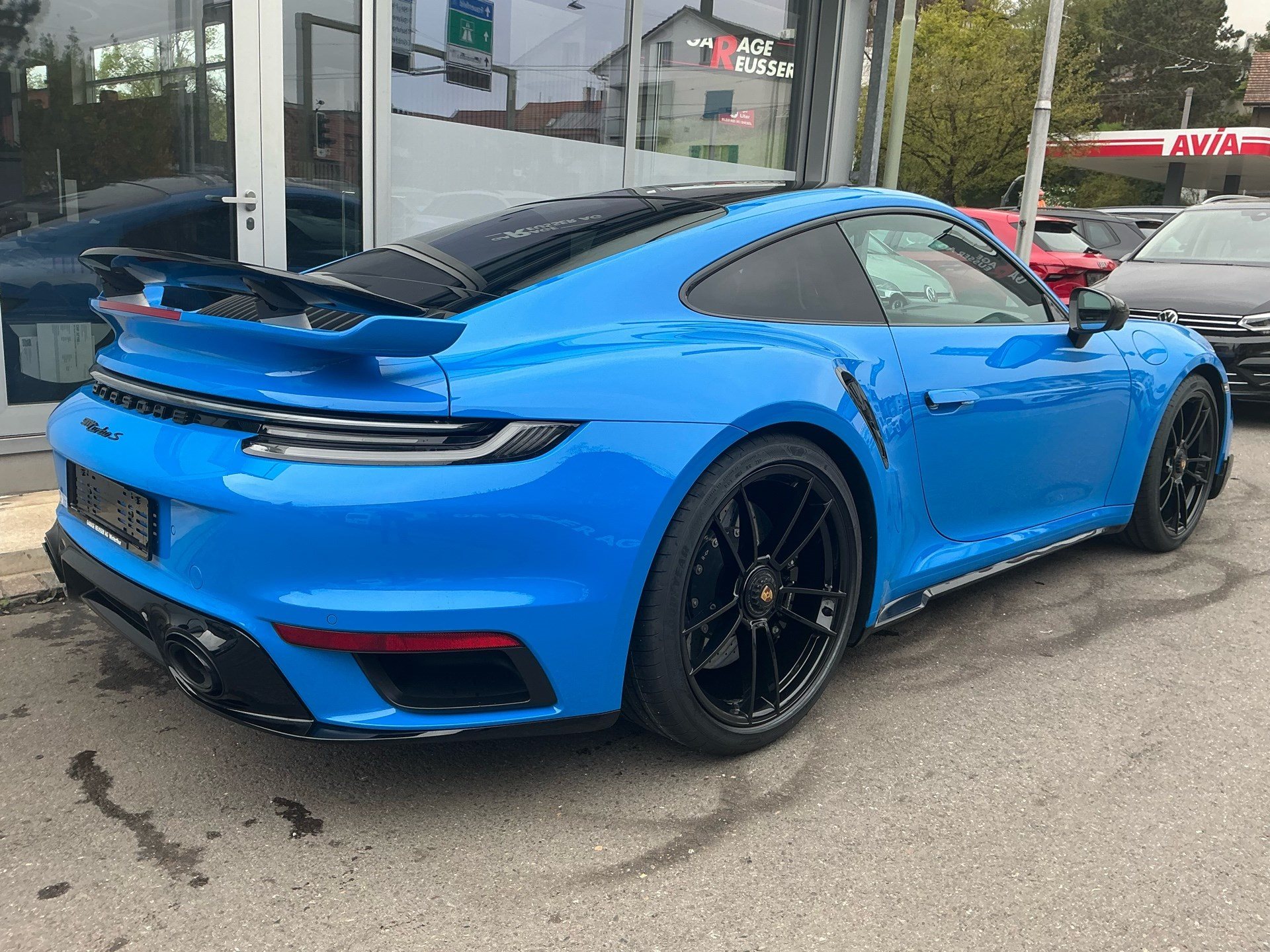 PORSCHE 911 Turbo S *** TRAUM IN SHARKBLUE ***-image-3