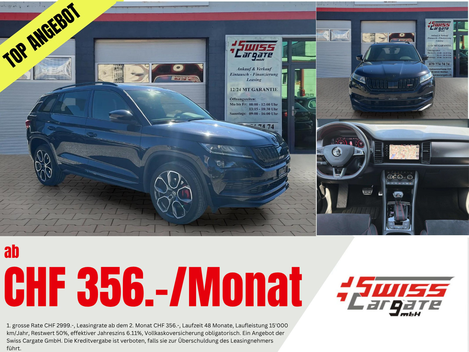 SKODA Kodiaq 2.0 Bi-TDI SCR RS 4x4 DSG mit AHK & Panoramadach