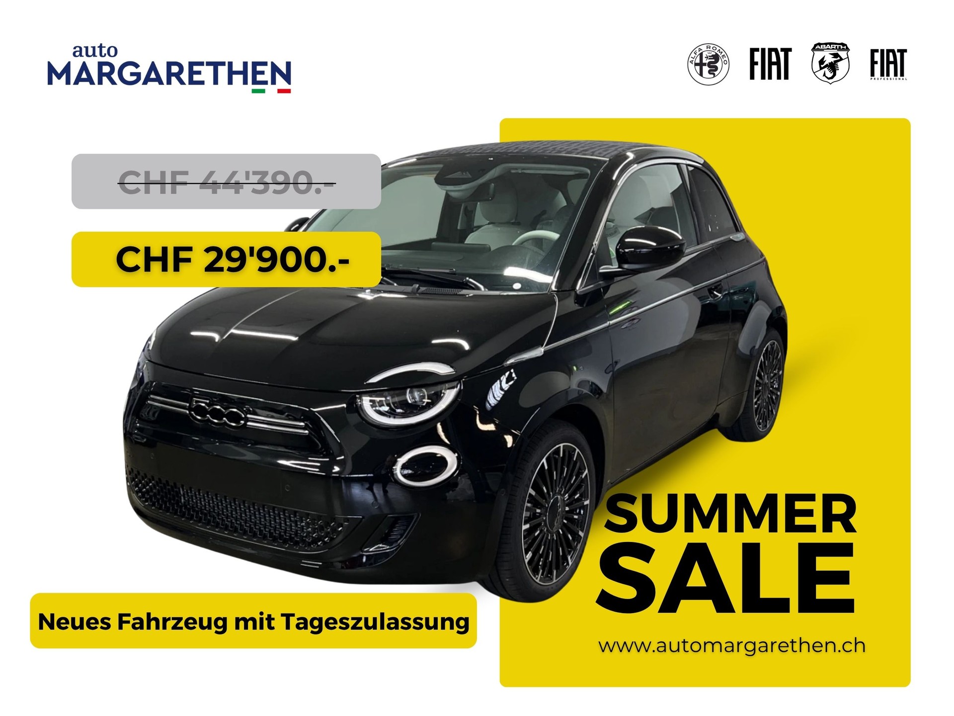 FIAT 500C e 87 kW La Prima Top