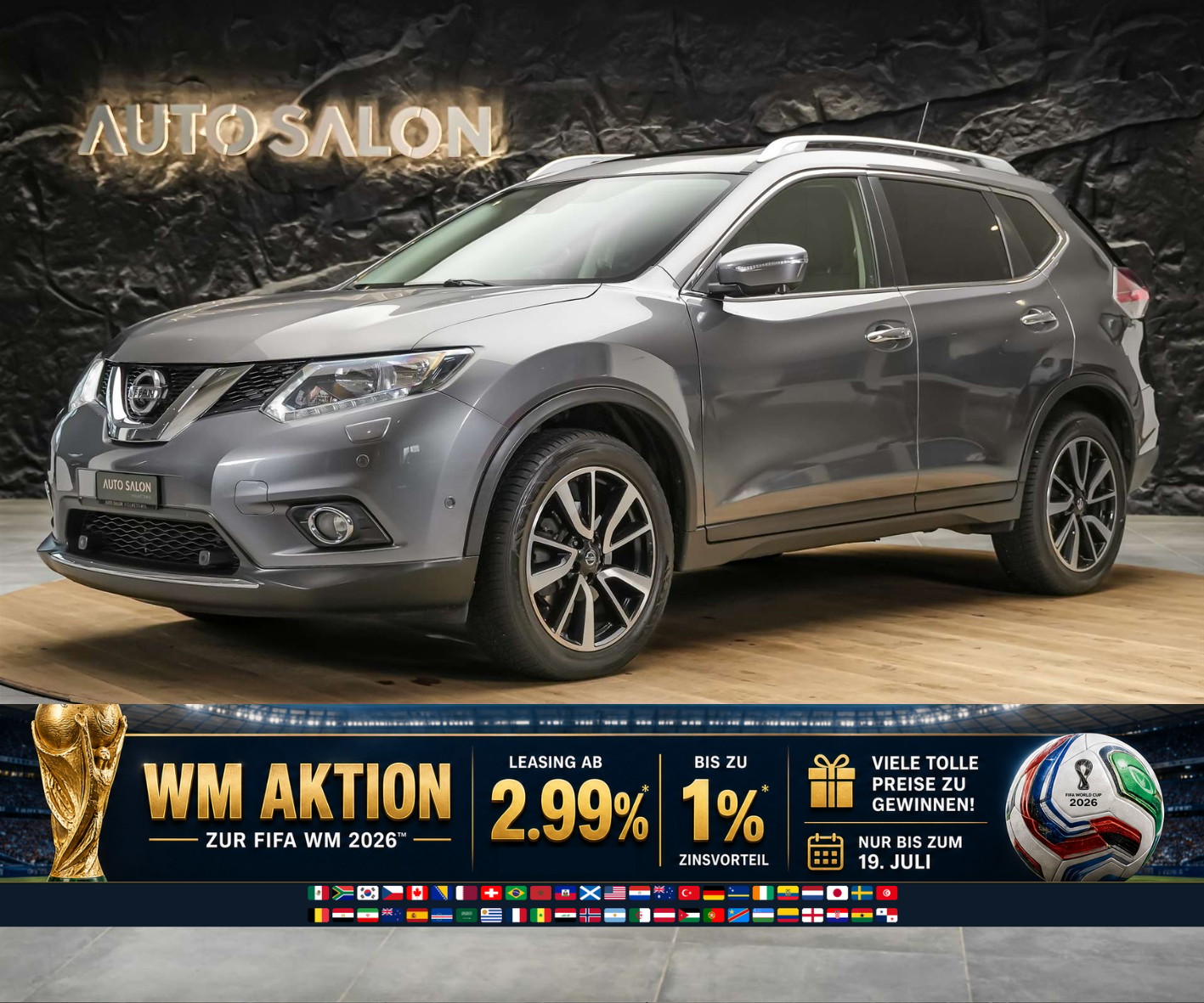 NISSAN X-Trail 2.0 dCi N-Vision 4x4 *Panorama*360° Kamera*Navigationssystem*