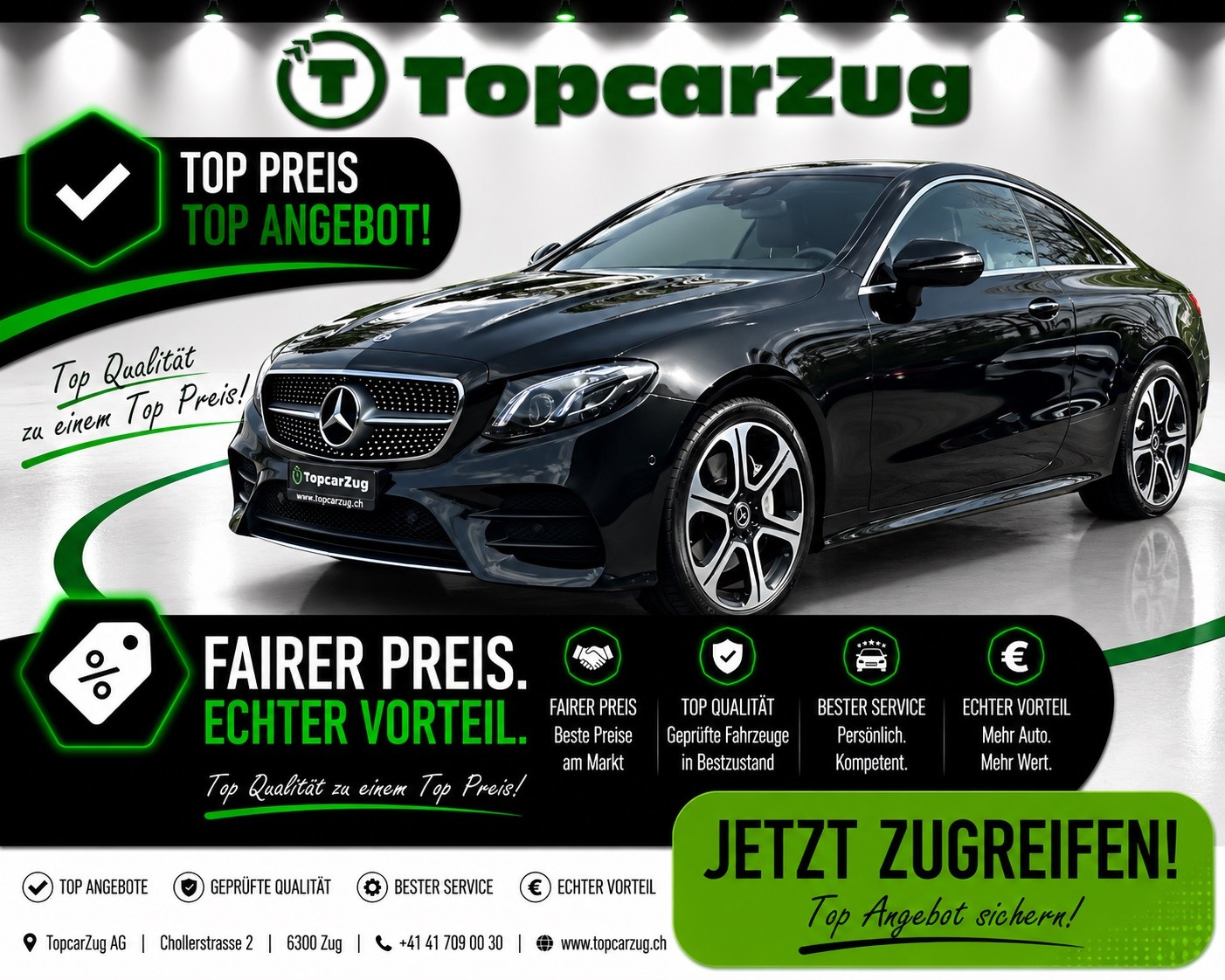 MERCEDES-BENZ E 220 d Coupé AMG Line 4 Matic 9G-Tronic-image-0
