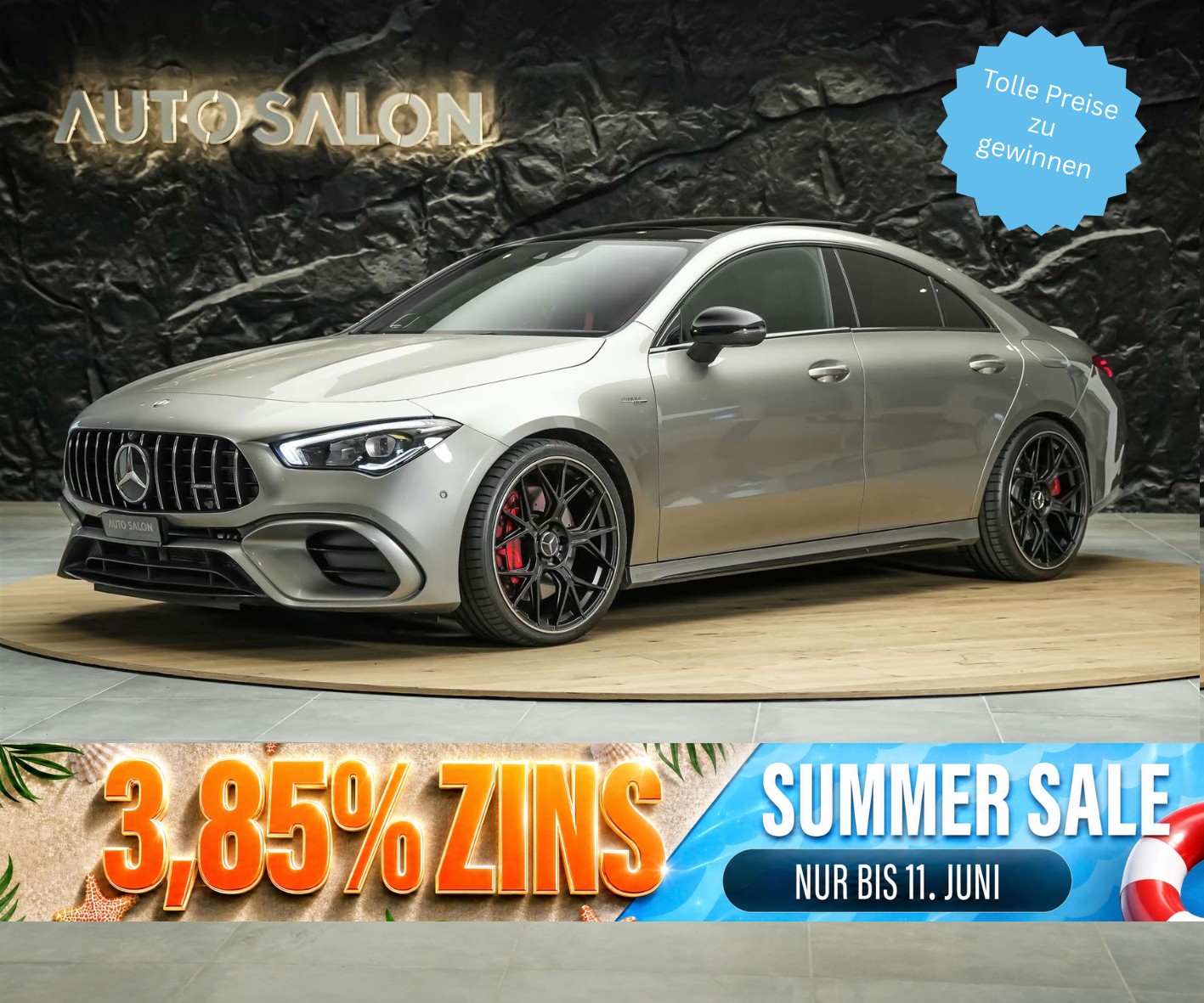 MERCEDES-BENZ CLA 45 S AMG 4Matic+ 8G-DCT *Panorama*Haed-Up*Burmester*-image-0
