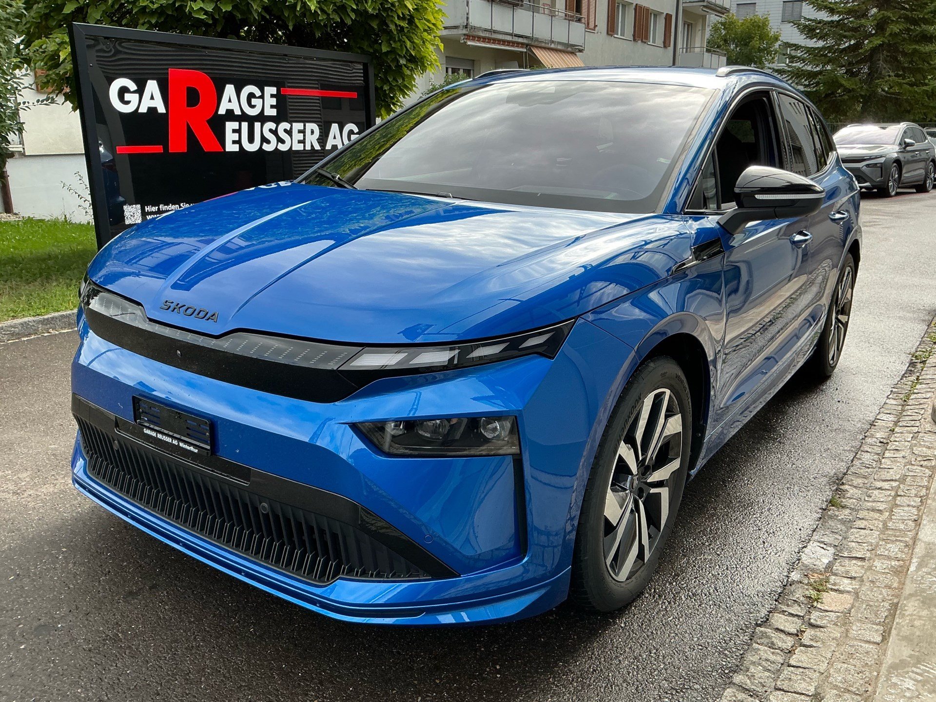 SKODA ENYAQ 85 x SPORTLINE *** ANHÄNGEKUPPLUNG & 5 JAHRE SKODA WERKSGARANTIE **-image-0