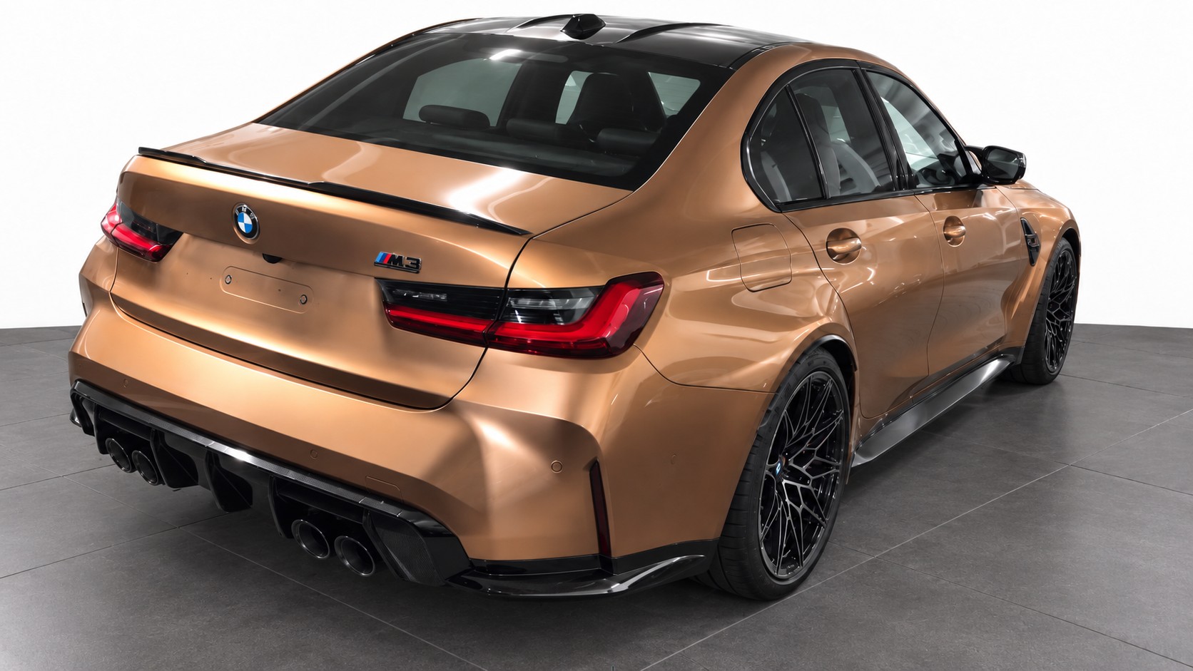 BMW M3 Competition M xDrive LCI *Sonderlackierung Liquid Copper*Carbon Schalensitze*M Driver's Package*-image-1