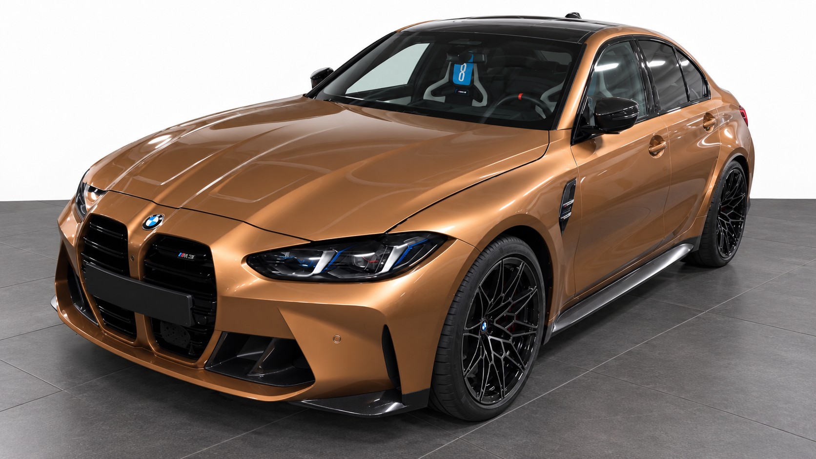 BMW M3 Competition M xDrive LCI *Sonderlackierung Liquid Copper*Carbon Schalensitze*M Driver's Package*-image-0