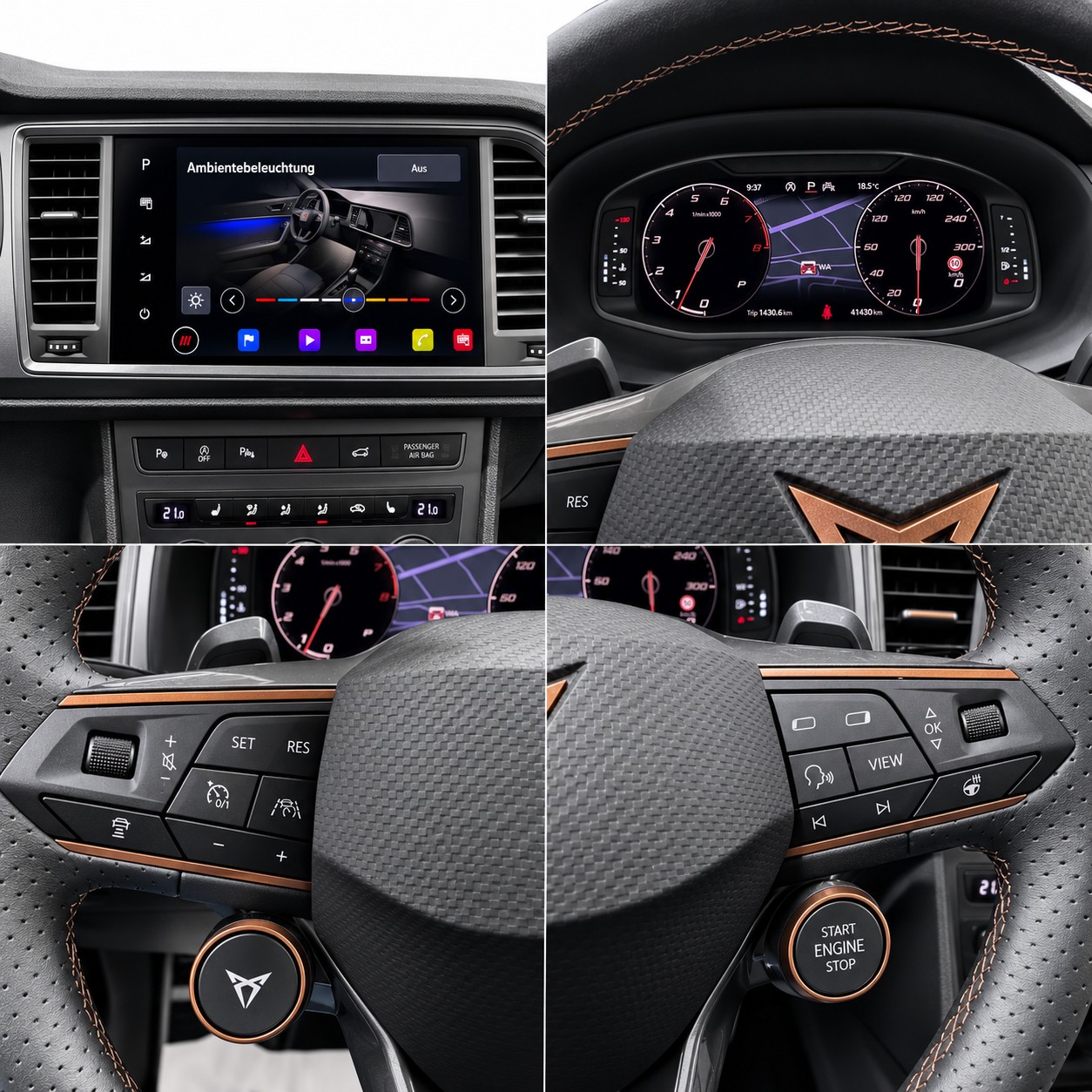 CUPRA Ateca 2.0TSI VZ 4Drive DSG * Panorama-Glasdach * Anhängerkupplung * Supersportlenkrad *-image-15