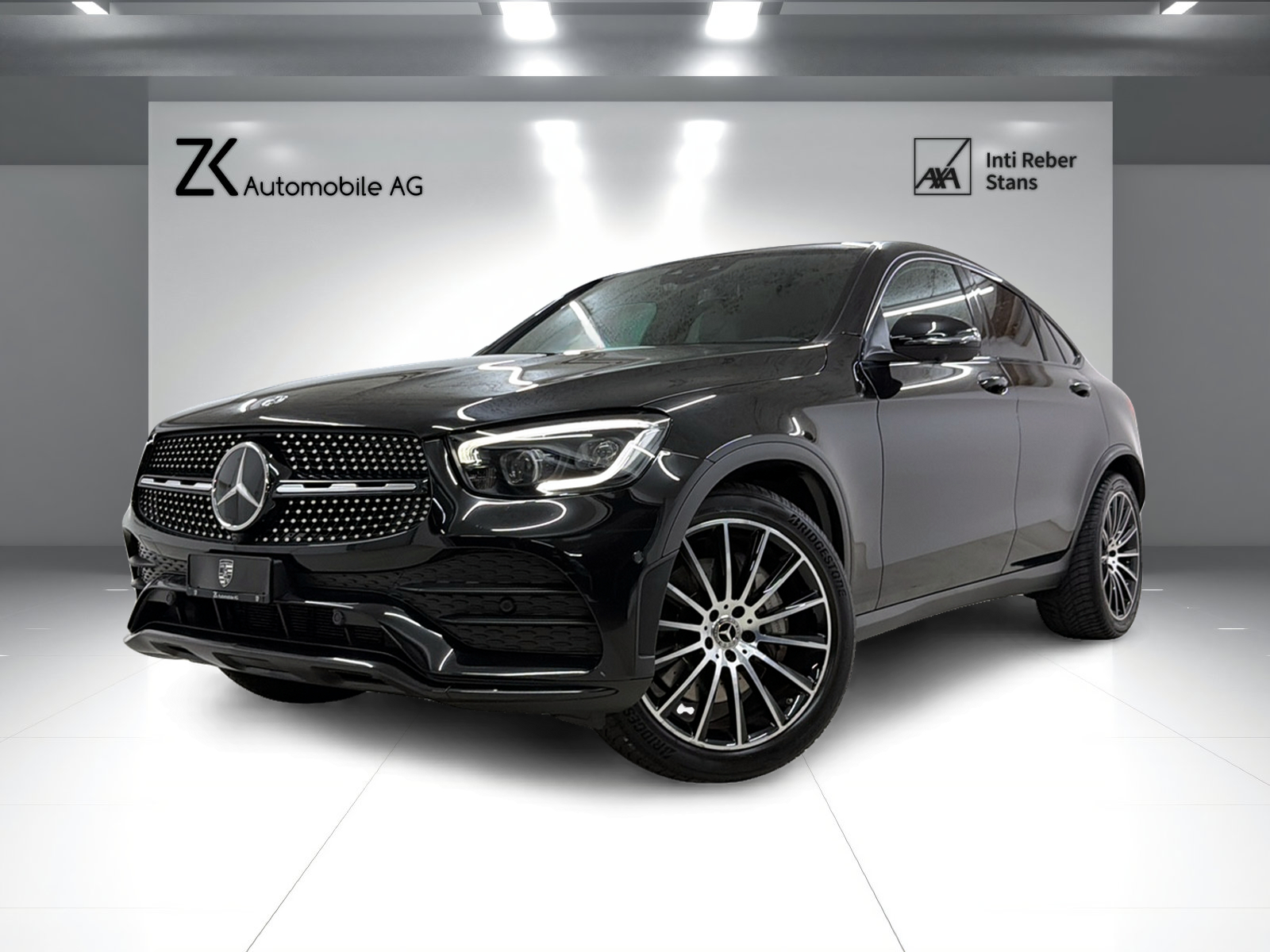 MERCEDES-BENZ GLC Coupé 300 AMG Line 258PS Obsidianschwarz 4Matic 9G-Tronic / Panoramadach / 360° Kamera / Leder / Head-Up-Display / Keyless /