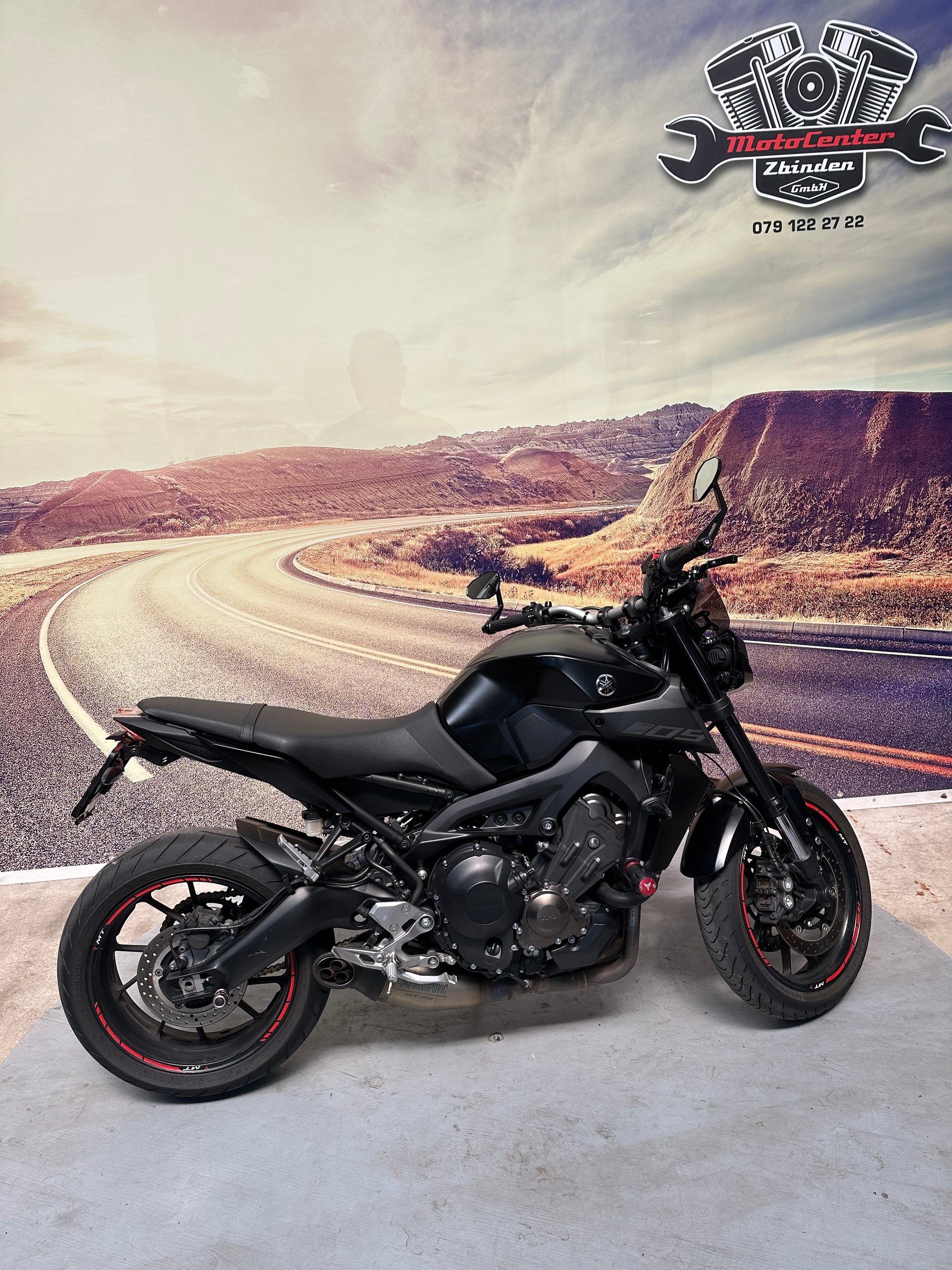 YAMAHA MT-09 ABS Akrapovic 35 kW möglich