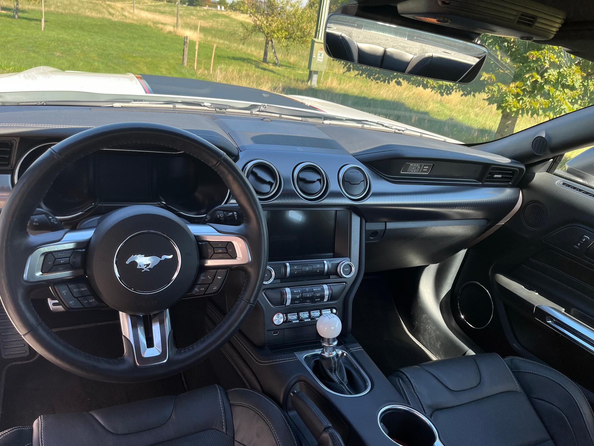 FORD Mustang 5.0 V8 Mach 1, Handschalter, Recaro Sportsitze, GT500 style Heckspoiler, Heckscheibenlamellen, Carcover...-image-12