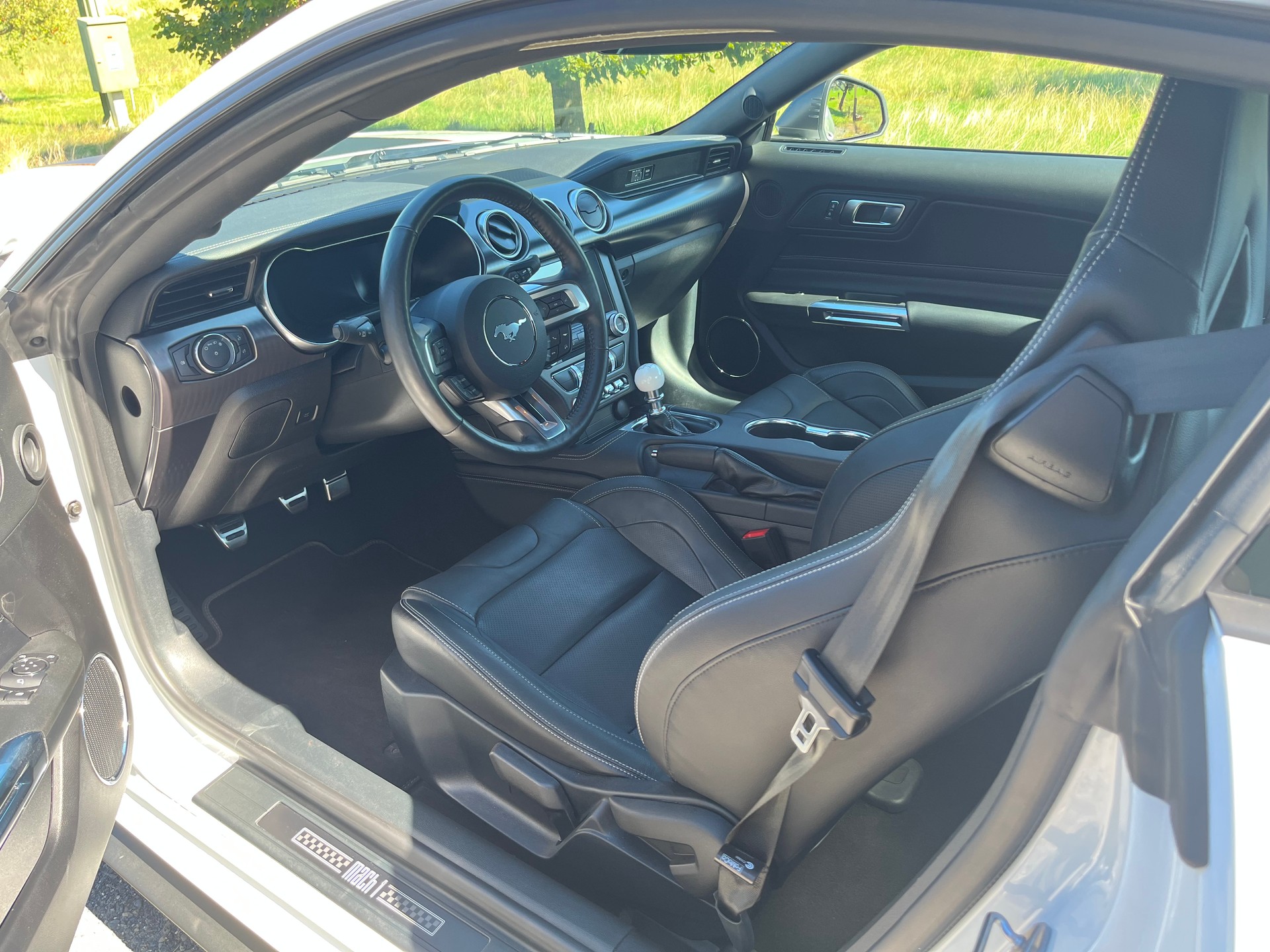 FORD Mustang 5.0 V8 Mach 1, Handschalter, Recaro Sportsitze, GT500 style Heckspoiler, Heckscheibenlamellen, Carcover...-image-9