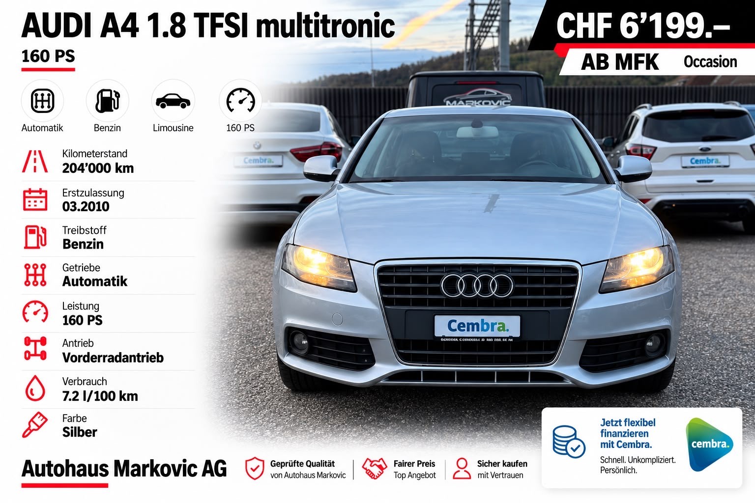 AUDI A4 Limousine 1.8 TFSI multitronic