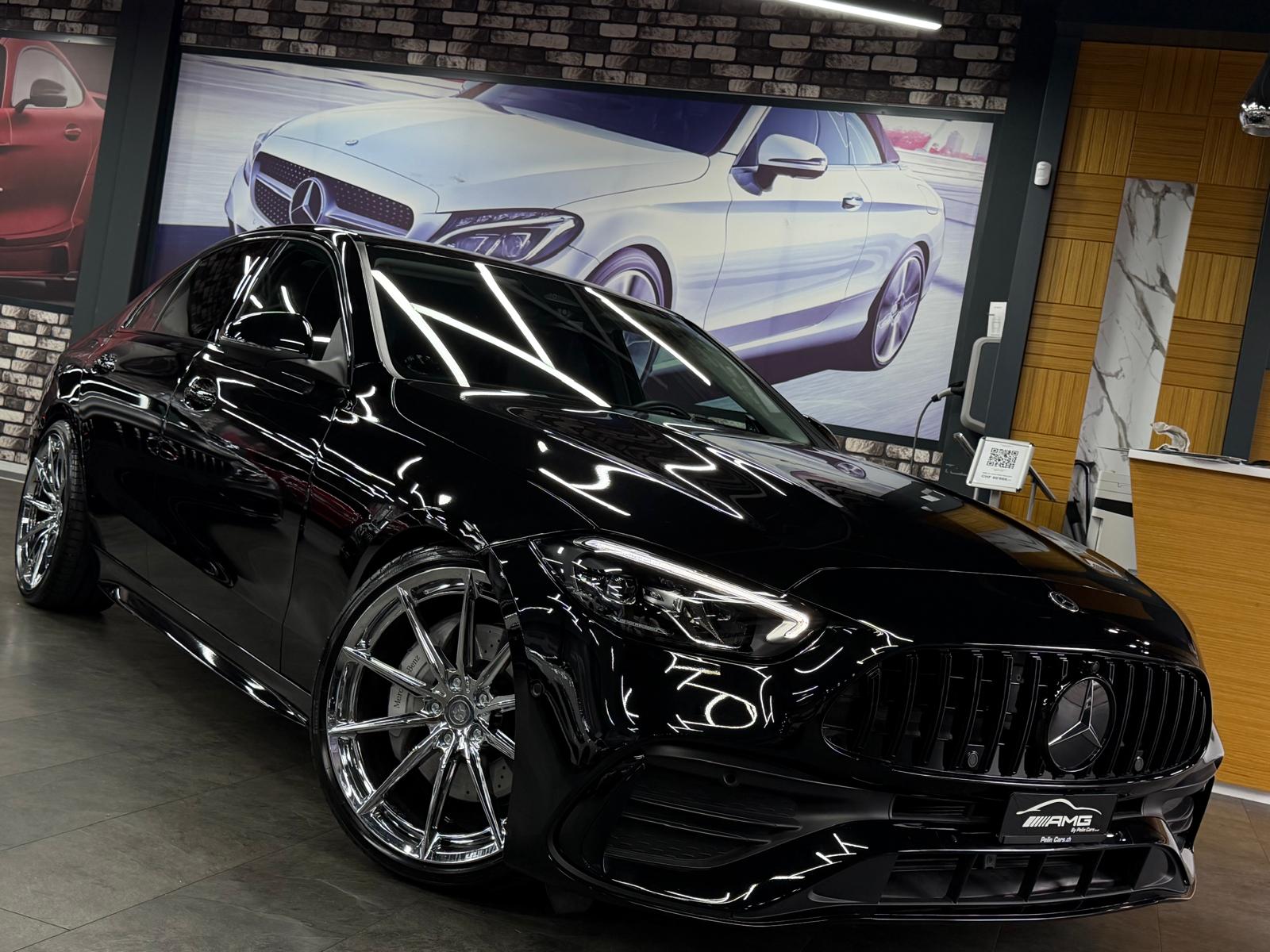 MERCEDES-BENZ C 180 AMG (C63s AMG Bodykit) Limited Black&Silver Performance 5 Jahre Werksgarantie & Gratisservice-image-4