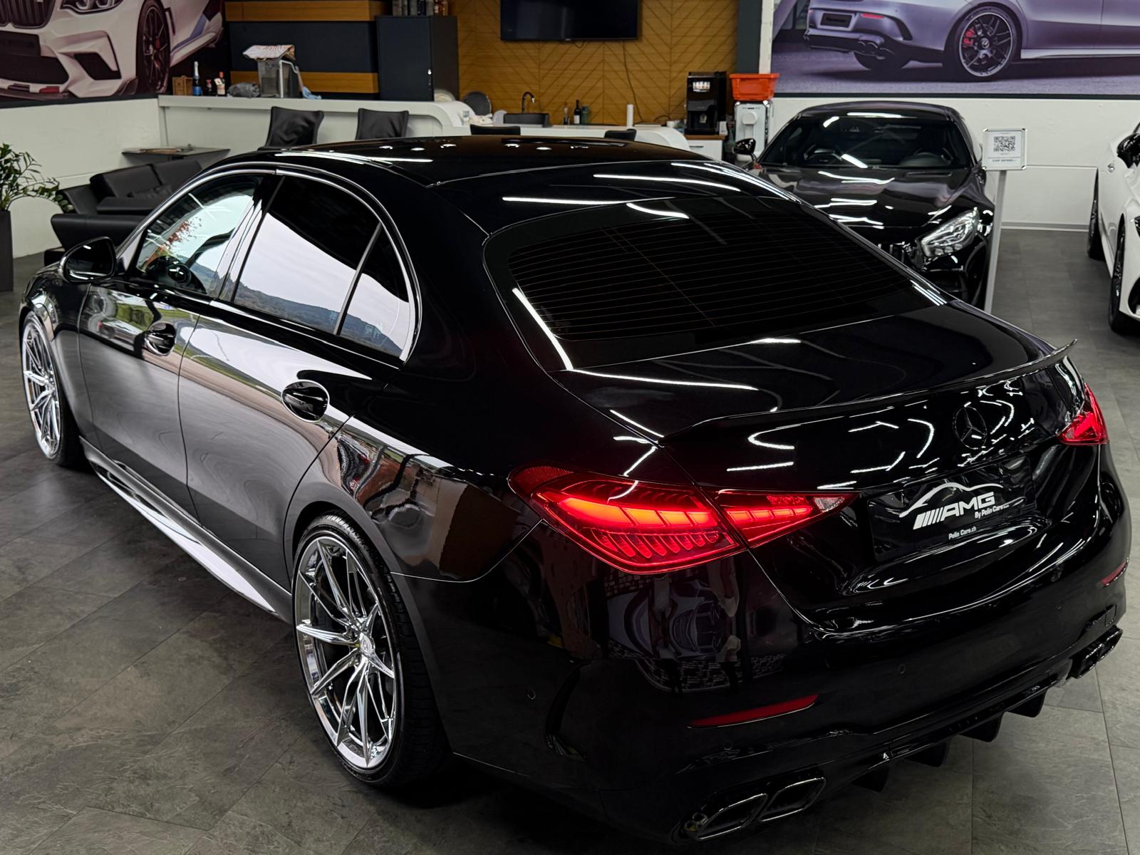 MERCEDES-BENZ C 180 AMG (C63s AMG Bodykit) Limited Black&Silver Performance 5 Jahre Werksgarantie & Gratisservice-image-7