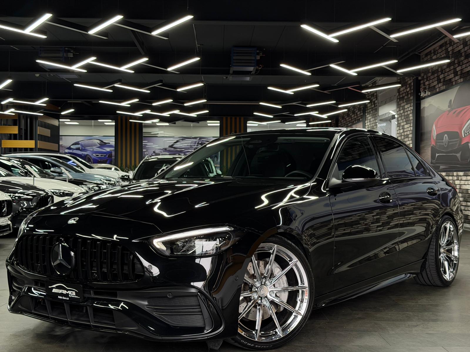 MERCEDES-BENZ C 180 AMG (C63s AMG Bodykit) Limited Black&Silver Performance 5 Jahre Werksgarantie & Gratisservice-image-1