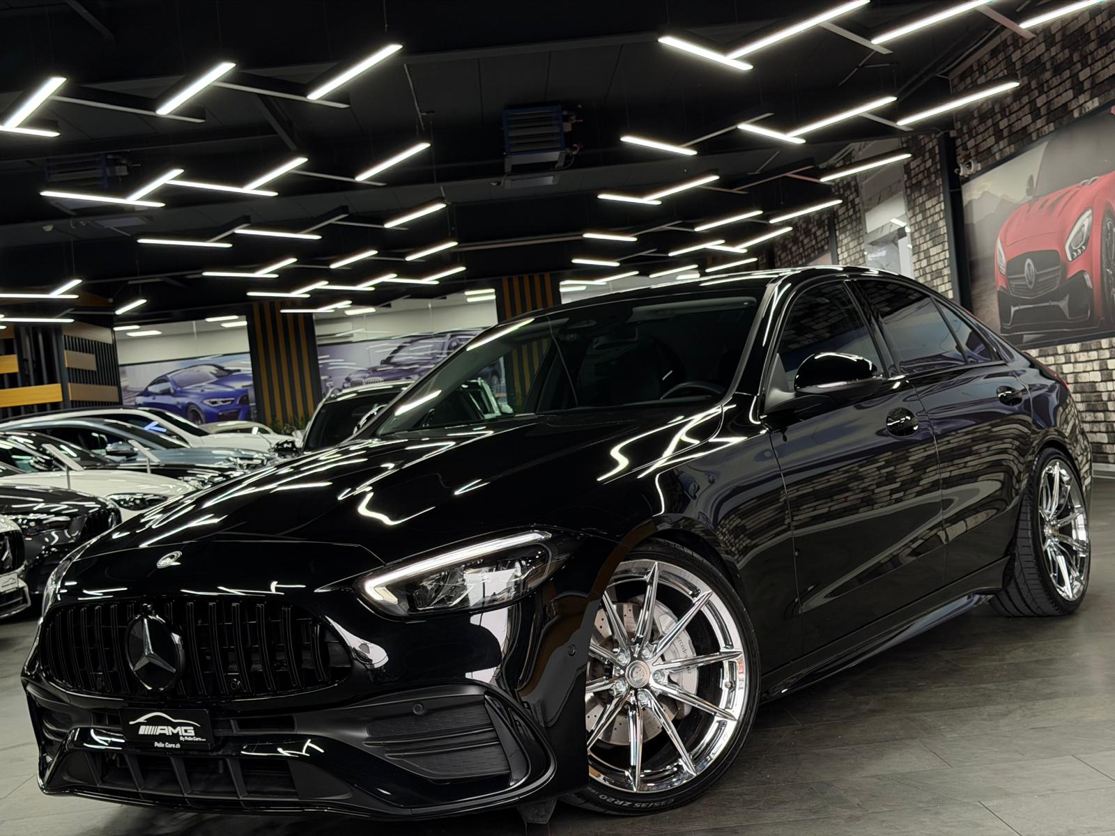 MERCEDES-BENZ C 180 AMG (C63s AMG Bodykit) Limited Black&Silver Performance 5 Jahre Werksgarantie & Gratisservice-image-2