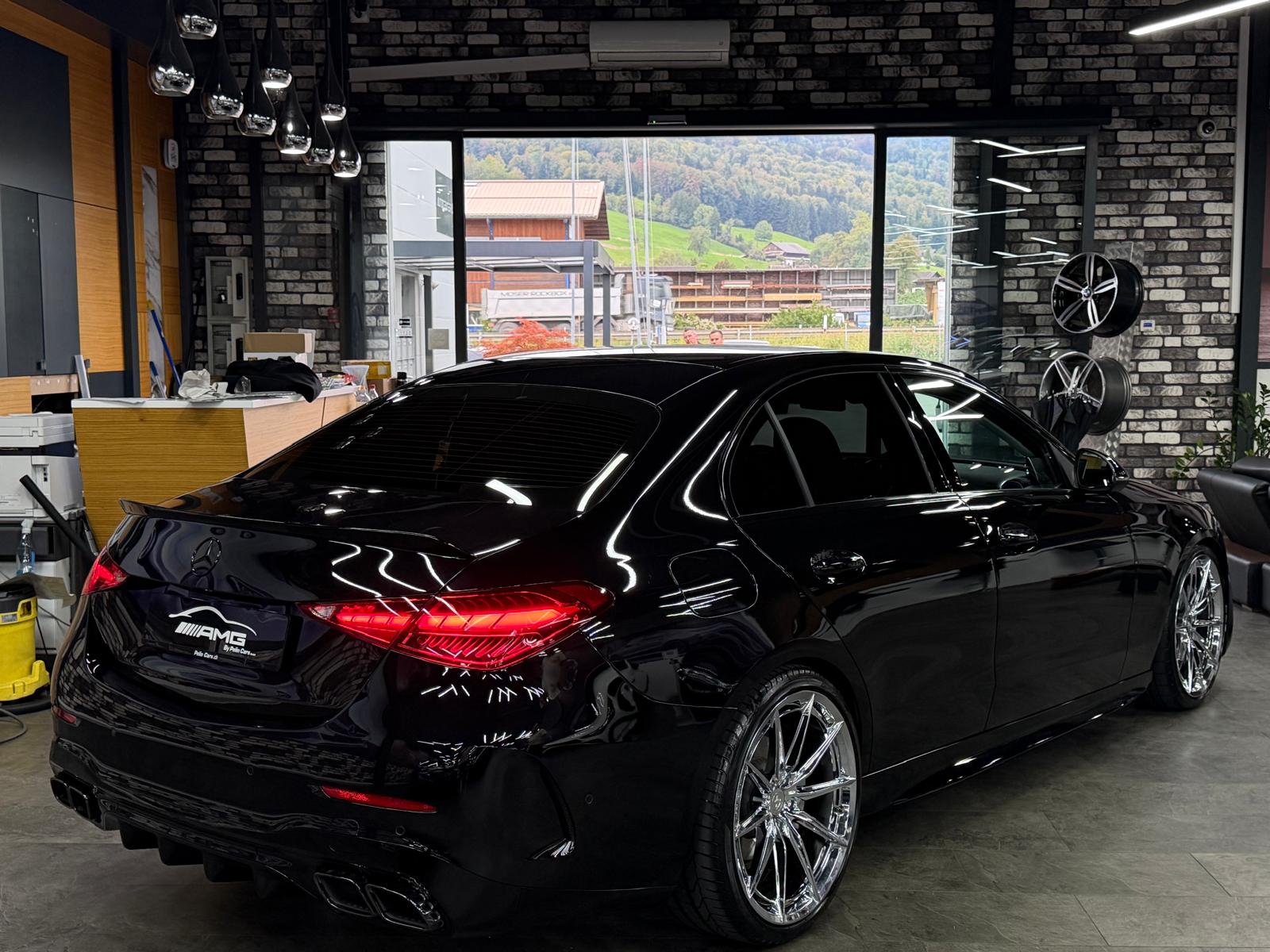 MERCEDES-BENZ C 180 AMG (C63s AMG Bodykit) Limited Black&Silver Performance 5 Jahre Werksgarantie & Gratisservice-image-5