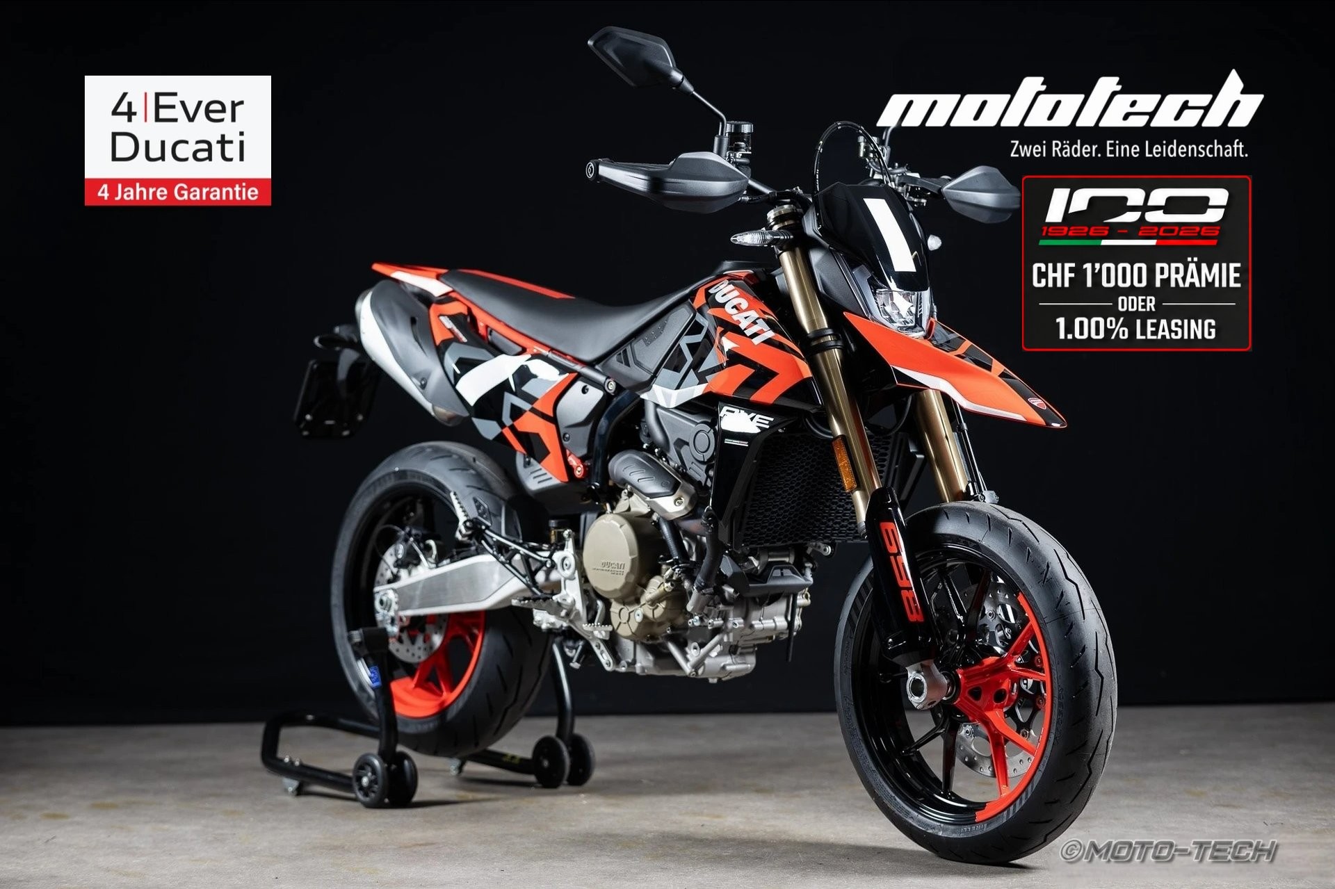 DUCATI Hypermotard 698 Mono RVE (35kW) / 4 JAHRE GARANTIE