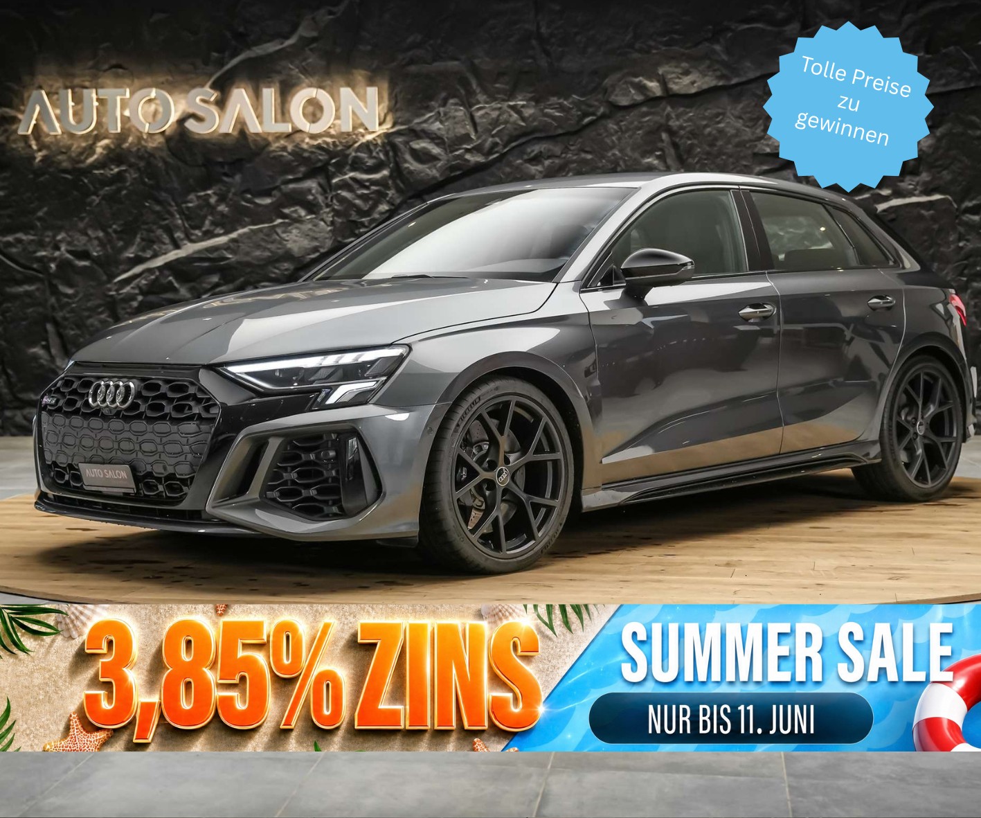 AUDI RS3 Sportback 2.5 TSI quattro S-tronic *RS Sport Abgasanlage*RS Sportsitze*Sitzheizung*Adaptives Fahrwerk-image-0