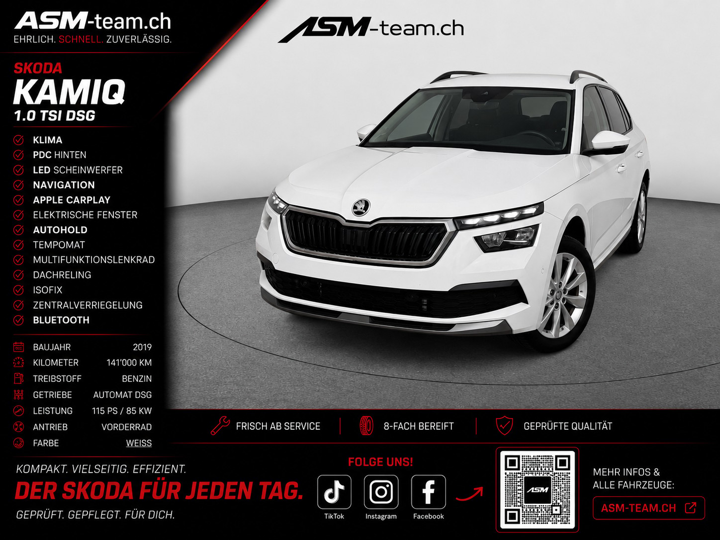 SKODA Kamiq 1.0 TSI Style DSG | 115PS | KLIMA | LED | FRISCH MFK | SERVICE | GARANTIE