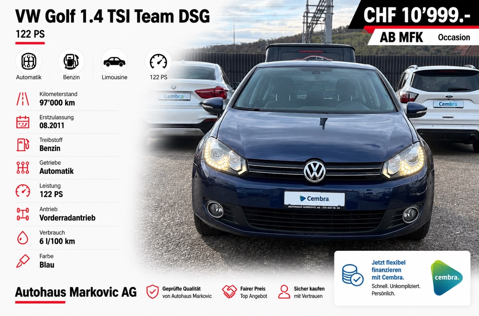 VW Golf 1.4 TSI Team DSG