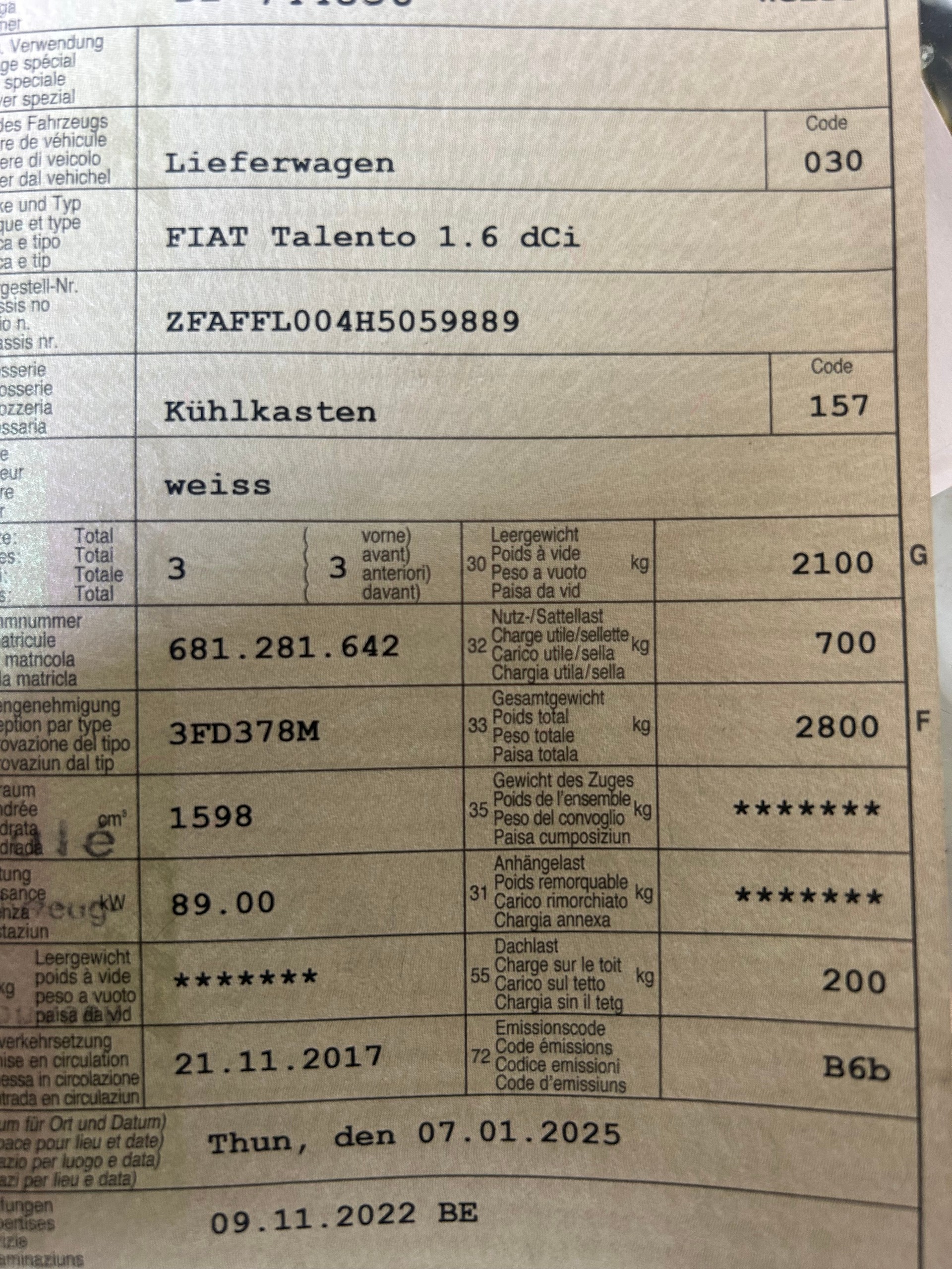 FIAT Talento 29 1.6 MJ L1H1 Swiss-image-7
