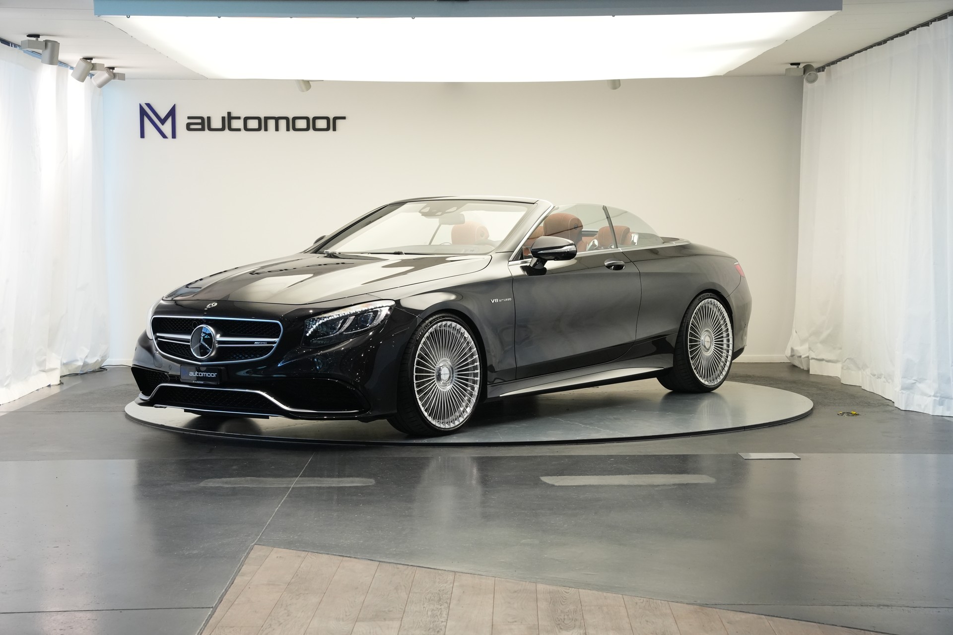 MERCEDES-BENZ S 63 AMG Cabriolet 4Matic Speedshift MCT *CH-Fahrzeug* *Designo Mokkaschwarz* *Swarowski*-image-0