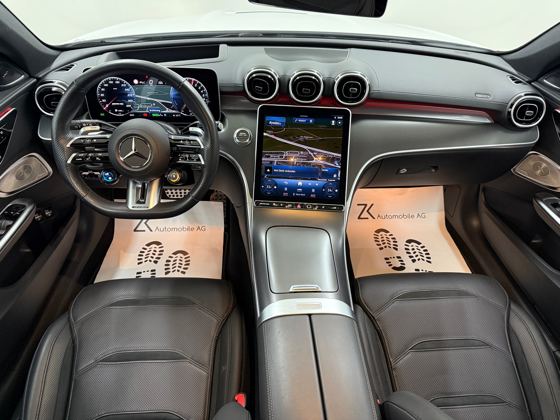 MERCEDES-BENZ C 63 S AMG T E 476PS Performance 4 Matic Designo Opalithweiss Metallic / CH-Fahrzeug / MB Gratis Service /-image-10