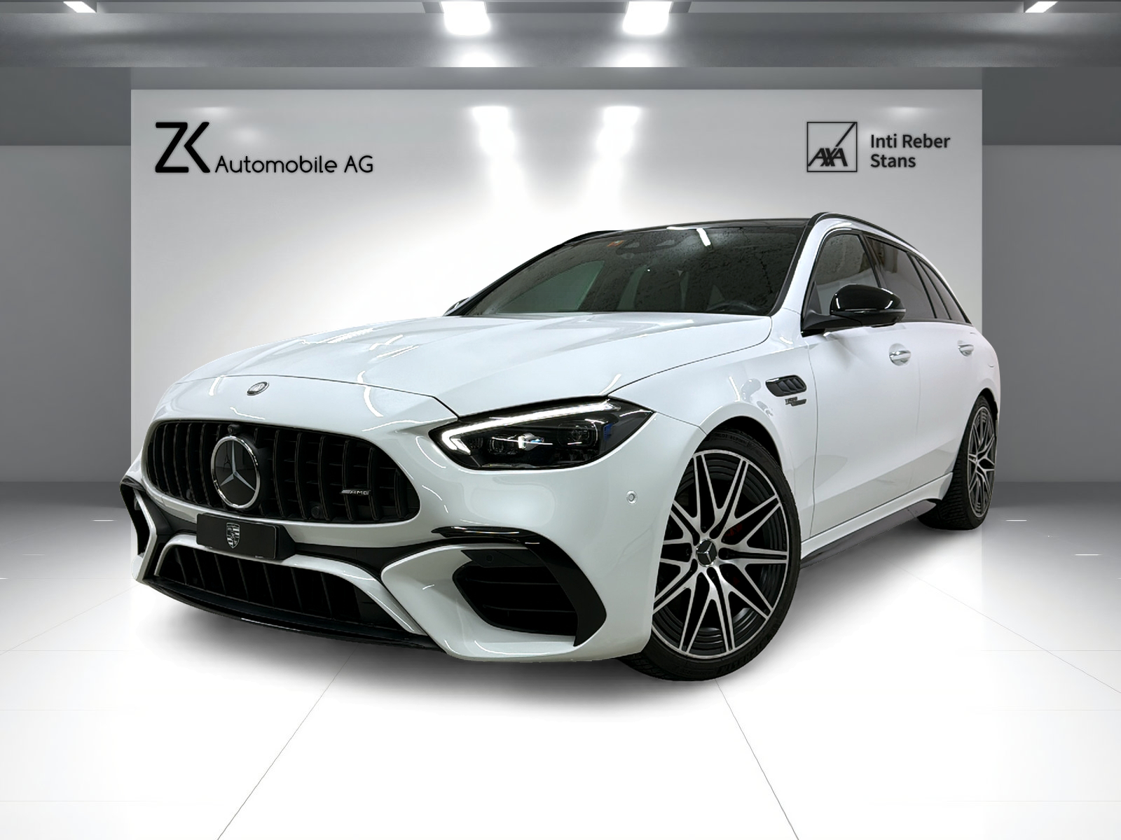 MERCEDES-BENZ C 63 S AMG T E 476PS Performance 4 Matic Designo Opalithweiss Metallic / CH-Fahrzeug / MB Gratis Service /