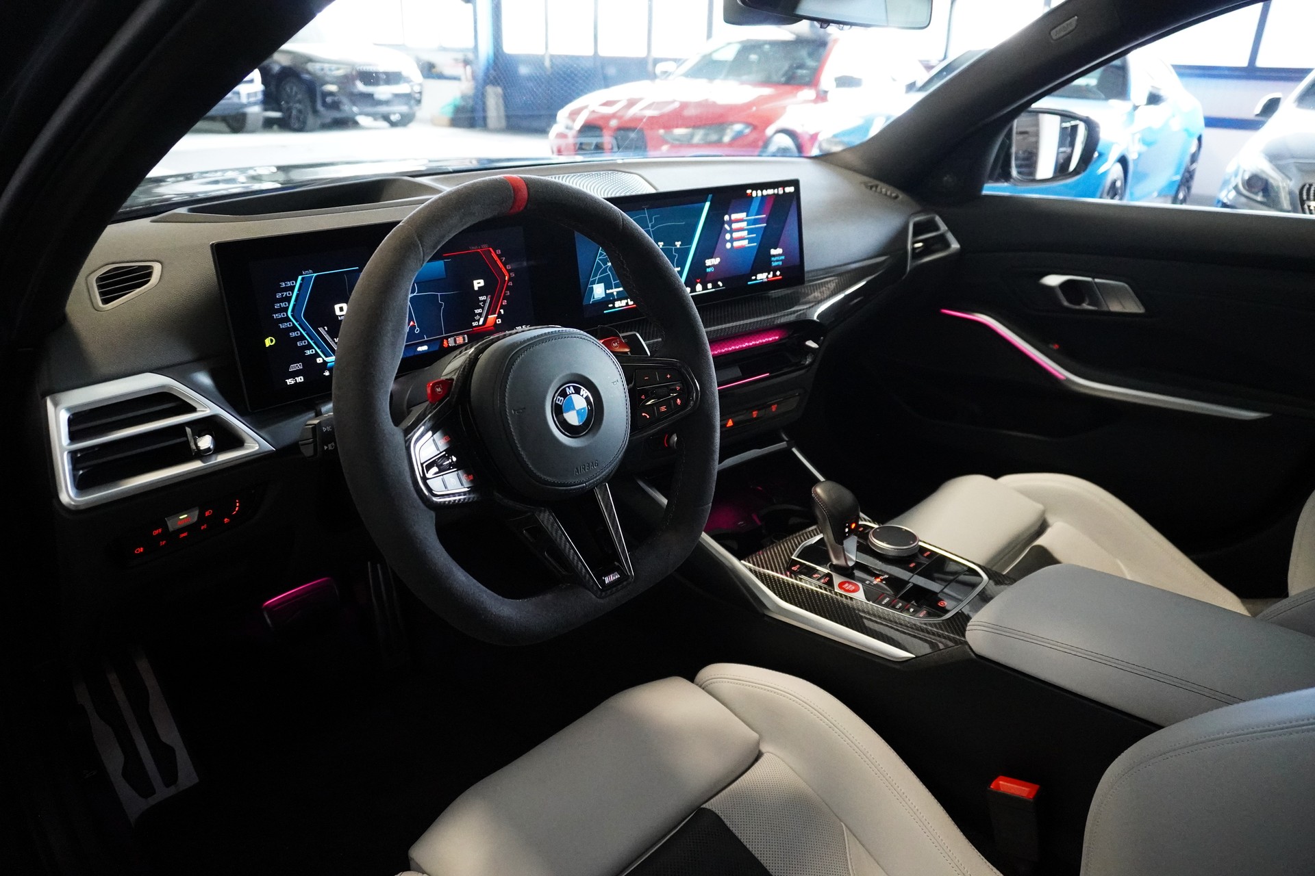 BMW M3 Competition M xDrive // BMW Werksgarantie bis 03/2029 // Individual Dravitgrau //-image-8
