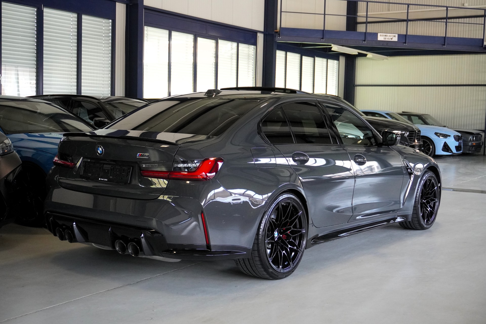 BMW M3 Competition M xDrive // BMW Werksgarantie bis 03/2029 // Individual Dravitgrau //-image-5