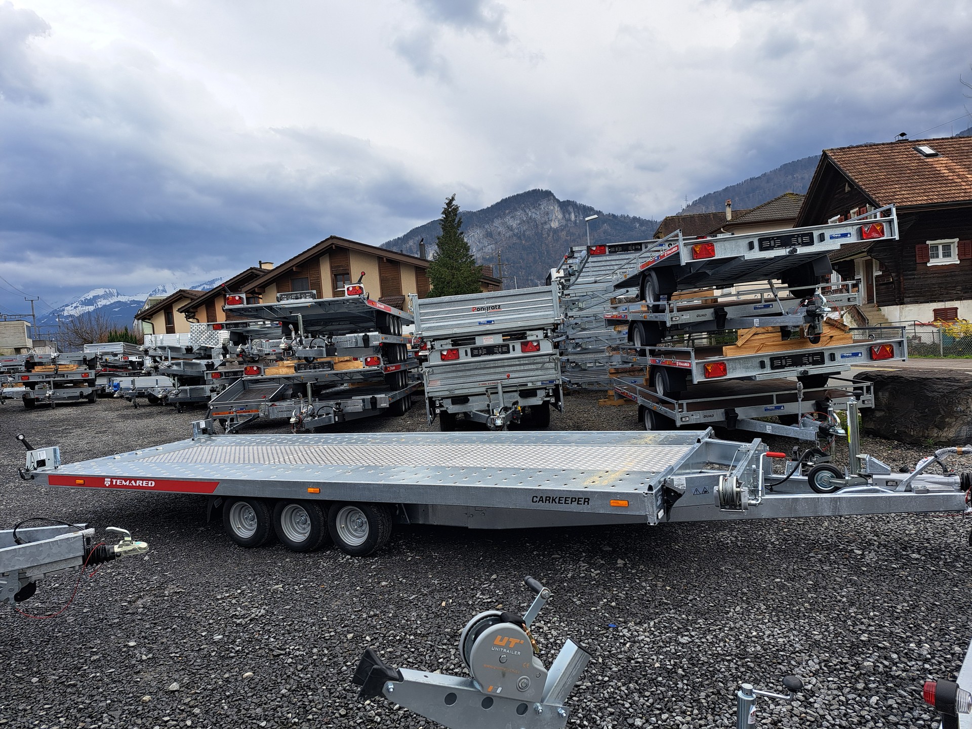 TEMARED Carkeeper 5820/3 mittig Alu 3'500 Kg
