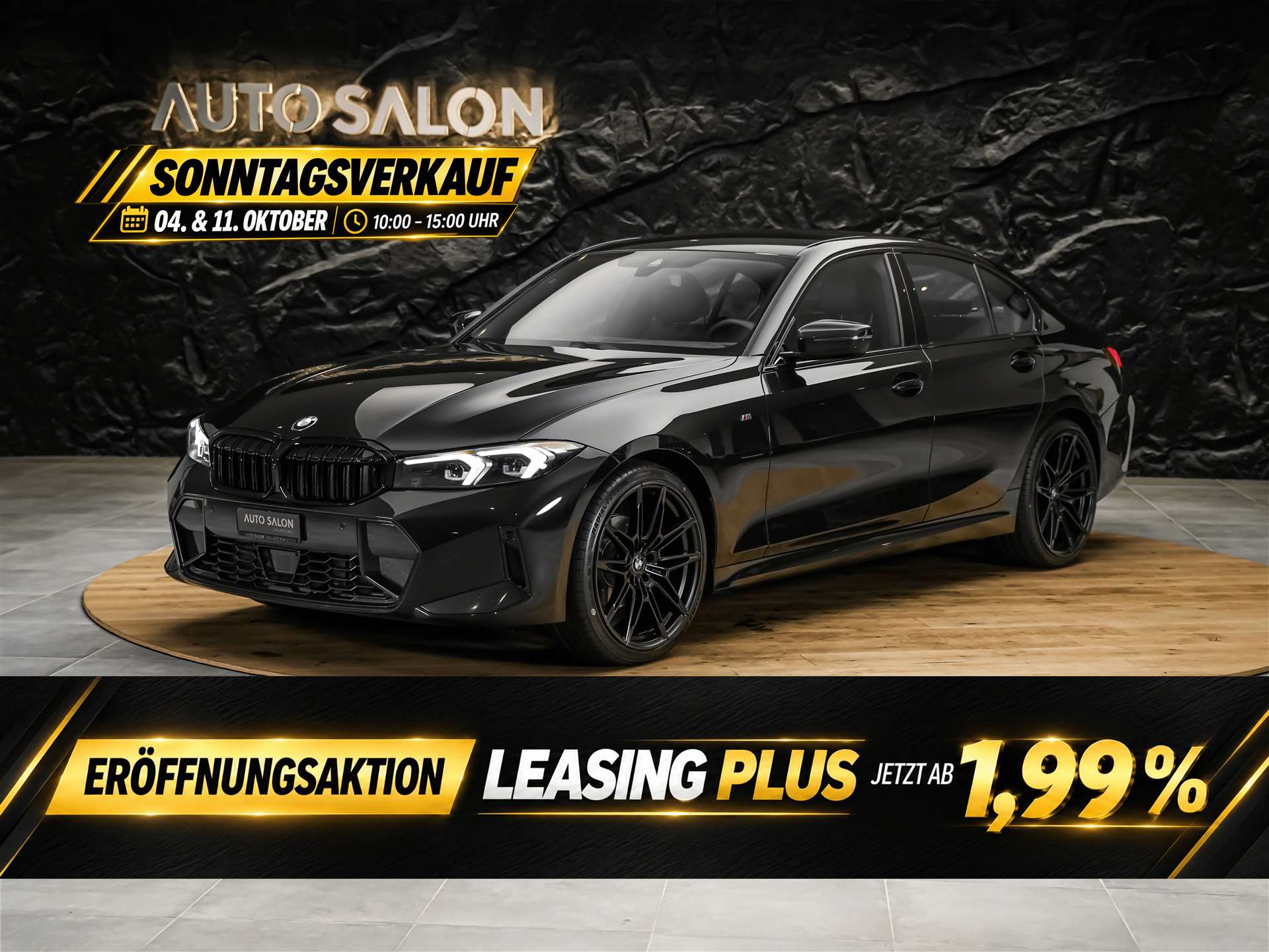 BMW 320i xDrive Steptronic M Sport Pro *ALL BLACK*Facelift*Werksgarantie*20" Felgen*Harman/Kardon*-image-0