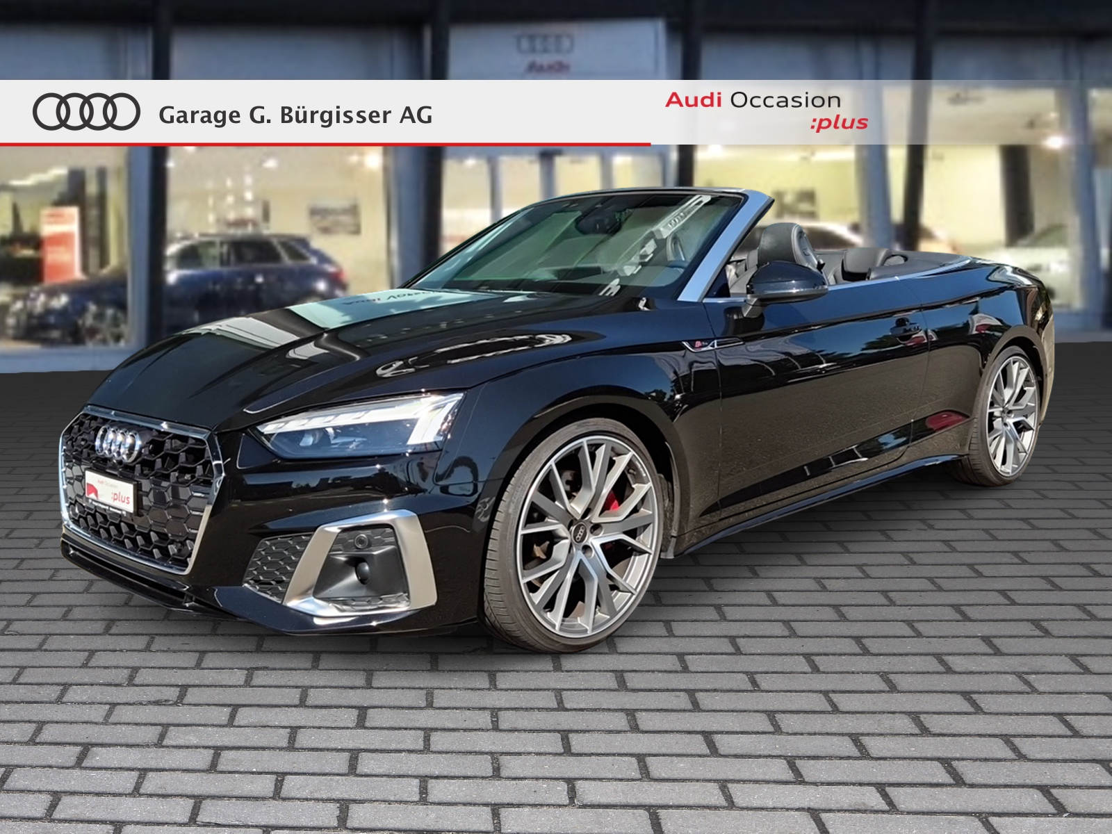 AUDI A5 Cabriolet 45 TFSI S-Line S-tronic quattro Mythosschwarz Metallic-image-0