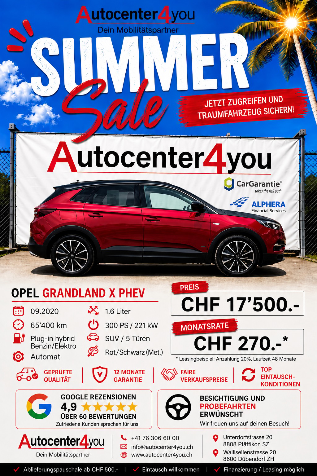 OPEL Grandland X 1.6 Hybrid4 Ultimate Automatik