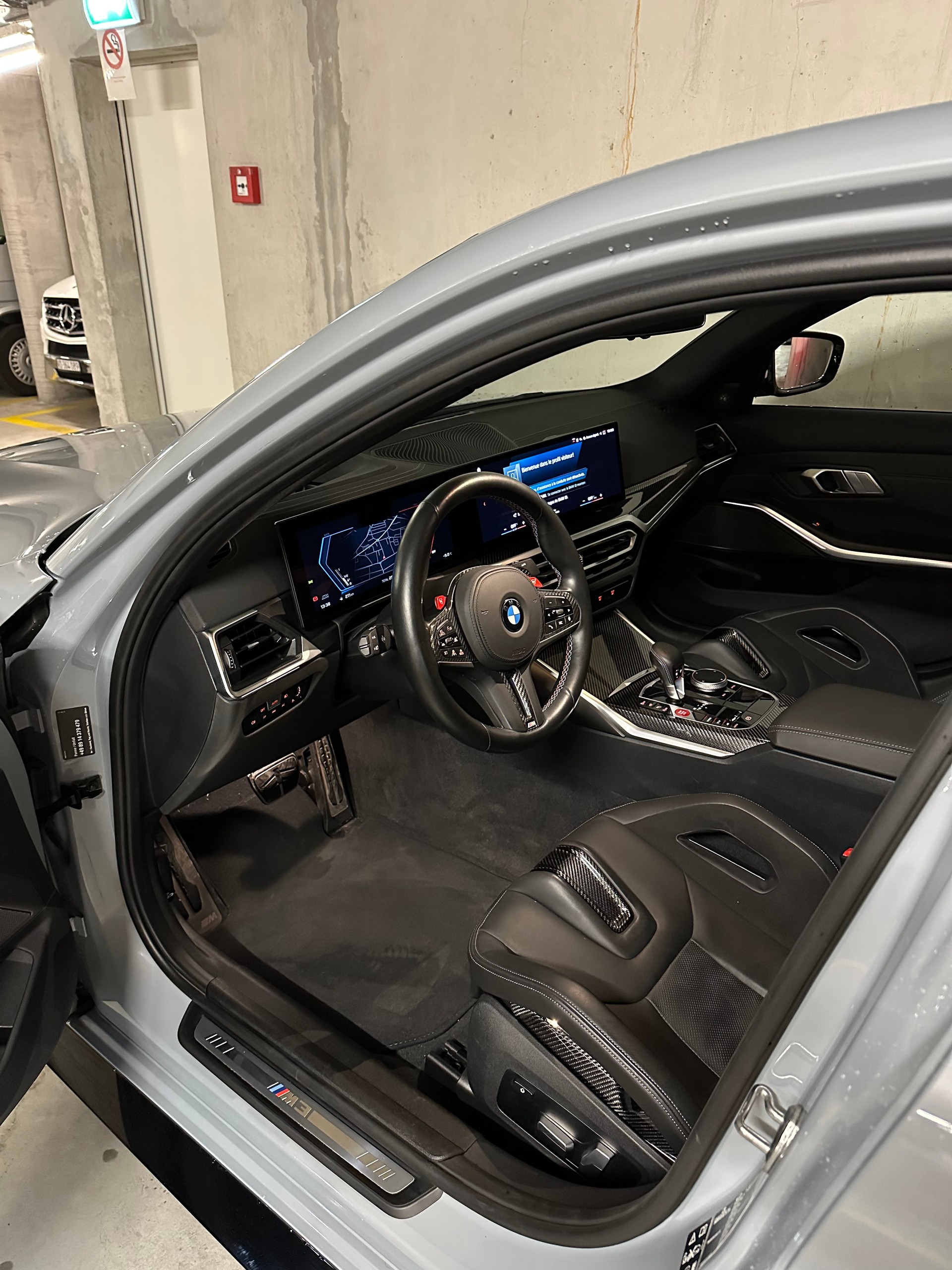 BMW M3 Competition M xDrive // Leasing dès 825.- // M Carbone Schalenstize // Brooklyn Grey Metallic // Garantie BMW 02/2028-image-6